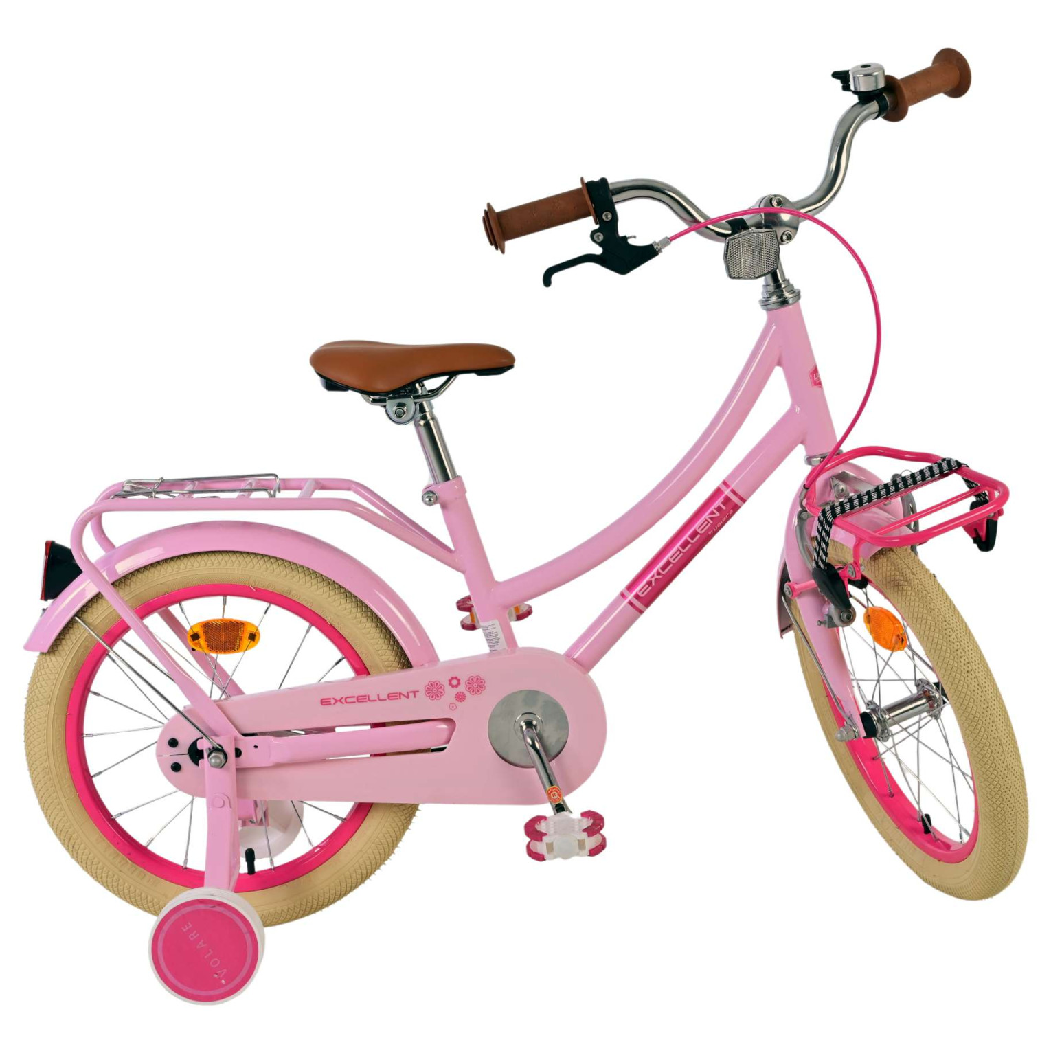 Volare Excellent Fiets - 16 inch - Roze