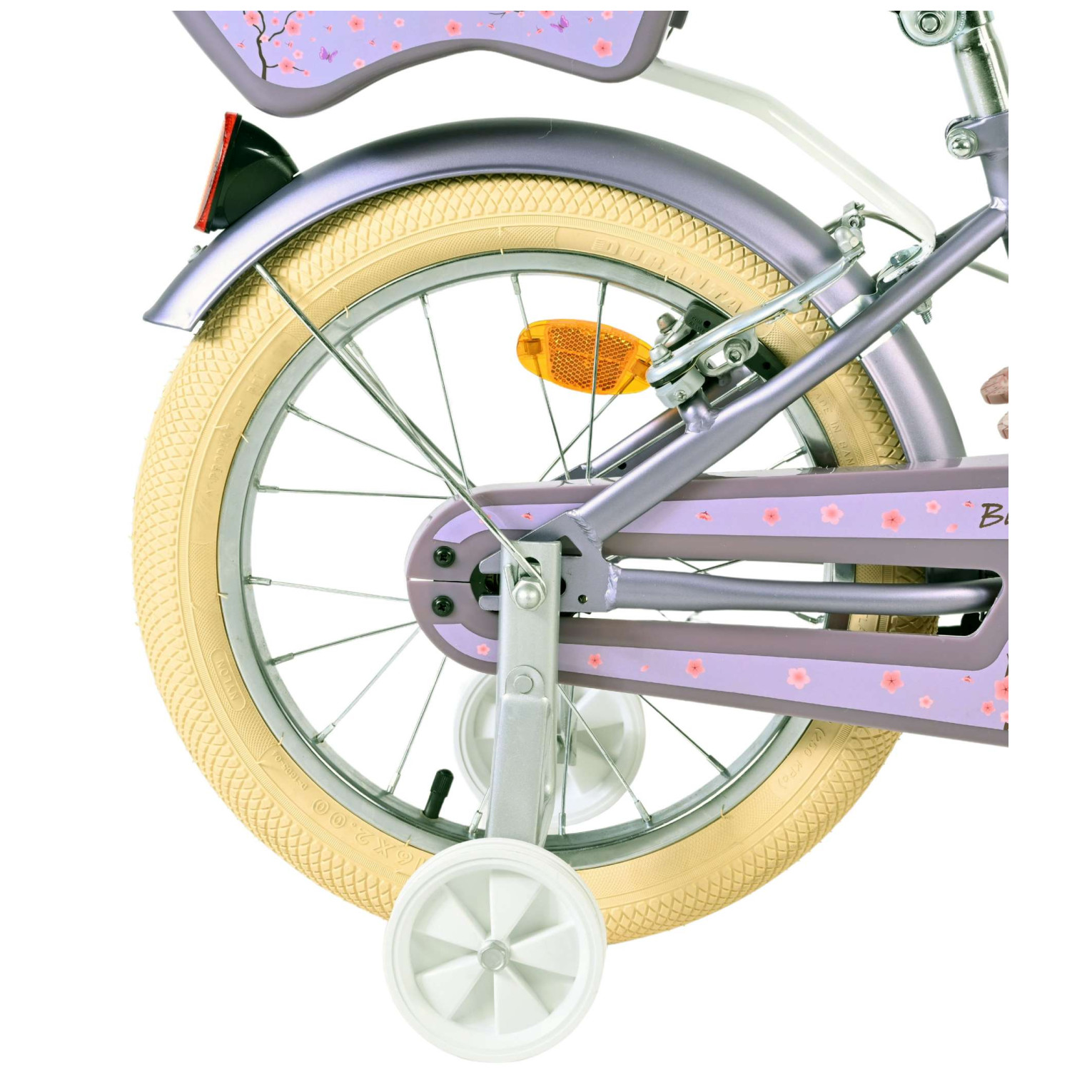 Volare Blossom Fiets - 16 inch - Paars - Twee Handremmen