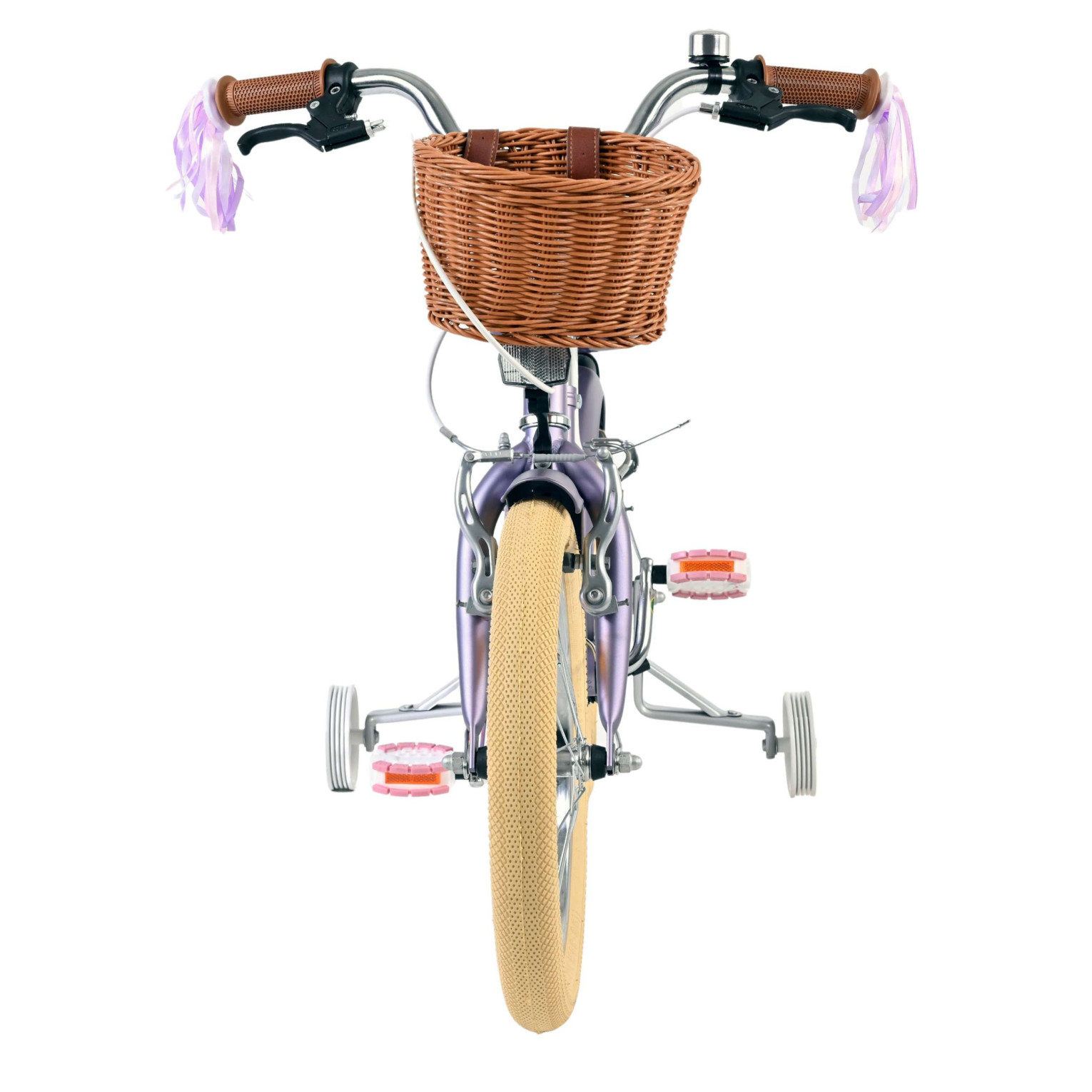 Volare Blossom Fiets - 16 inch - Paars - Twee Handremmen