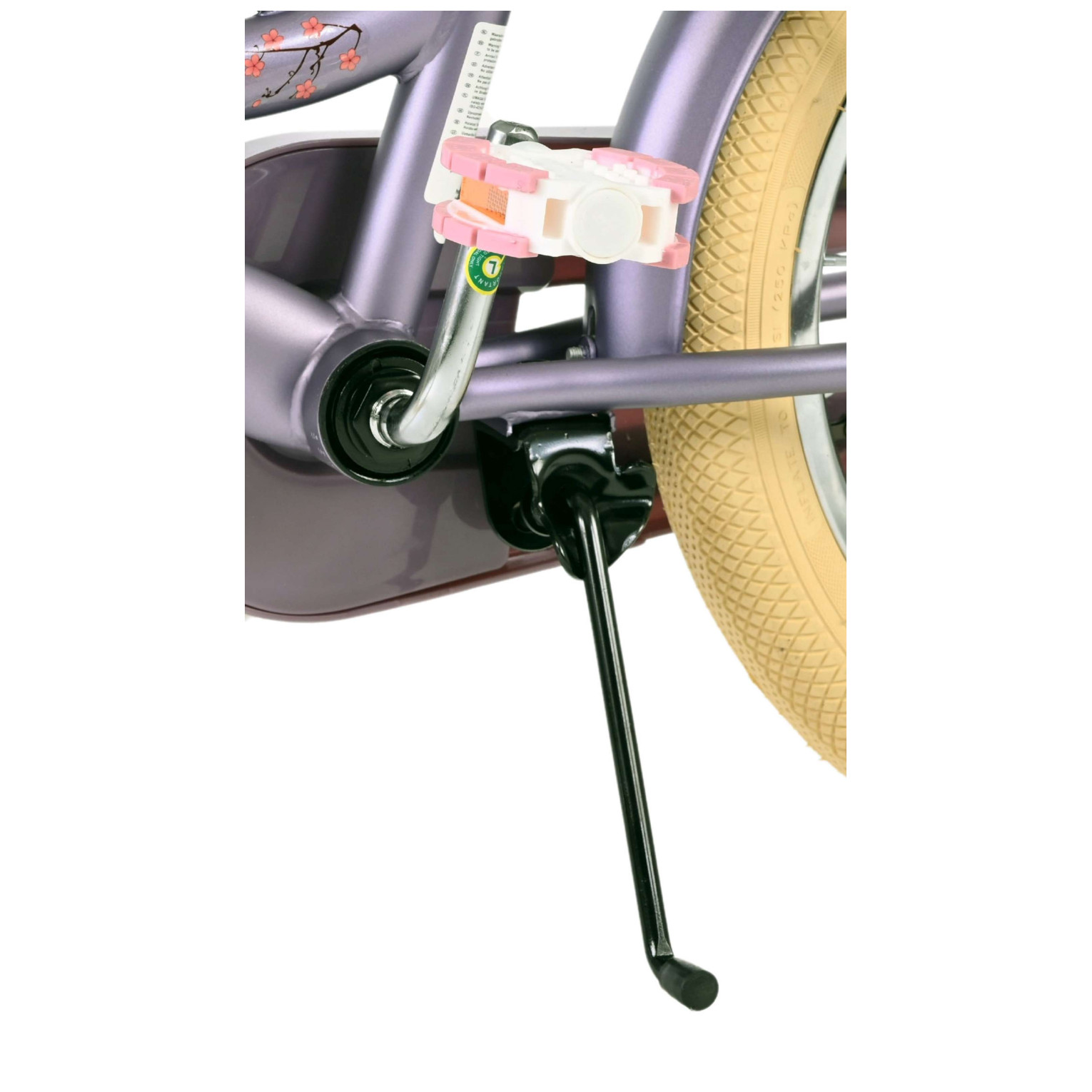 Volare Blossom Fiets - 16 inch - Paars - Twee Handremmen