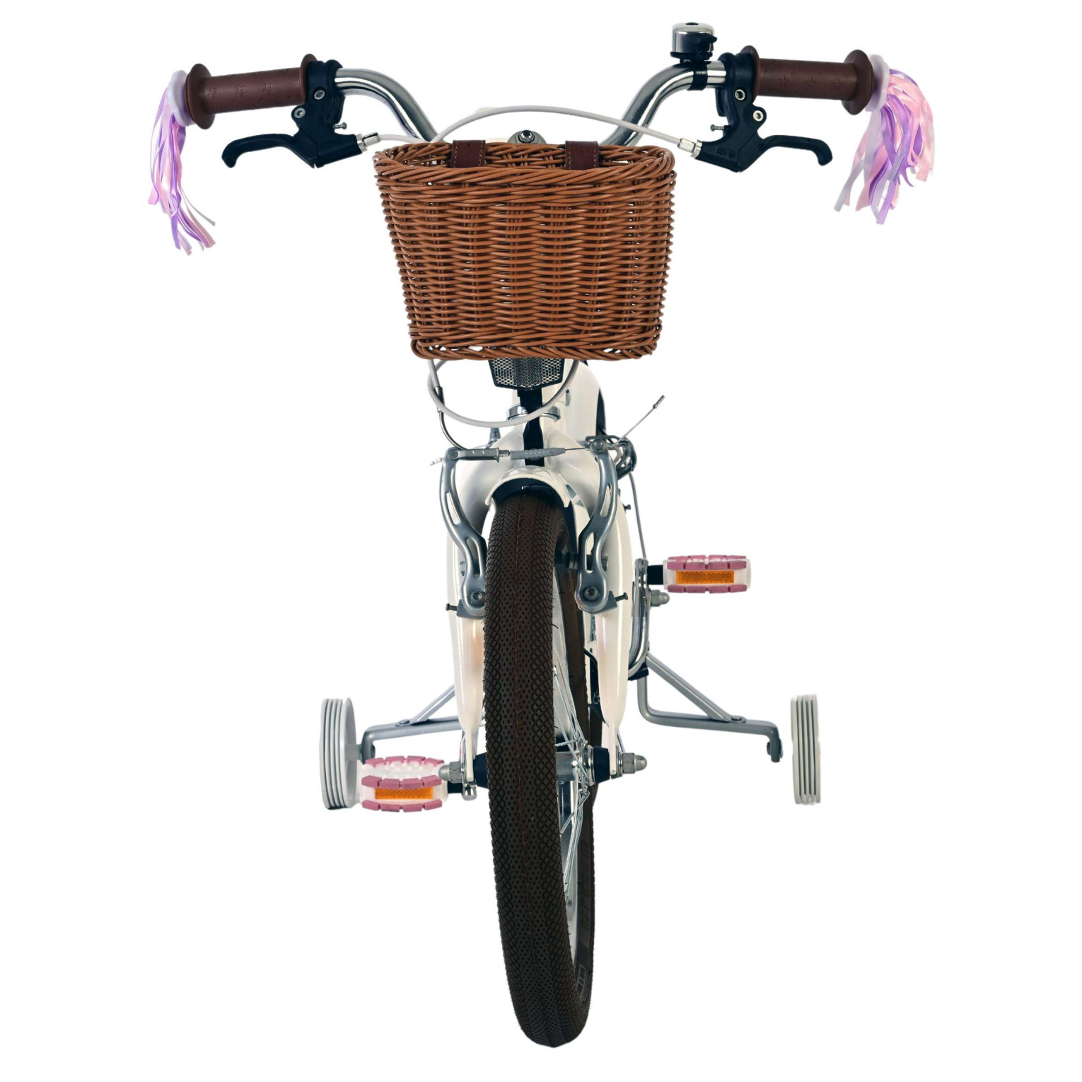 Volare Blossom Fiets - 16 inch - Wit - Twee Handremmen