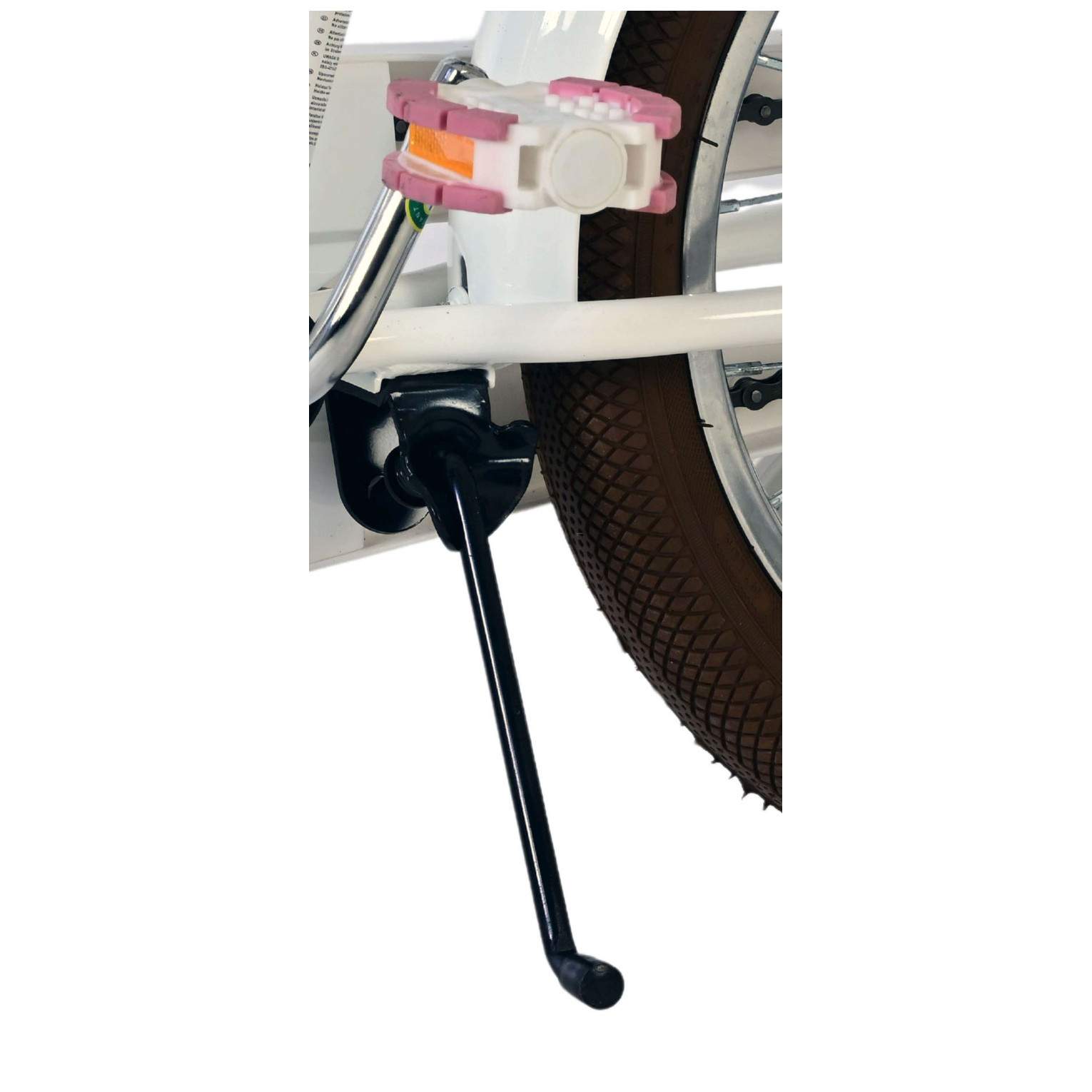 Volare Blossom Fiets - 16 inch - Wit - Twee Handremmen