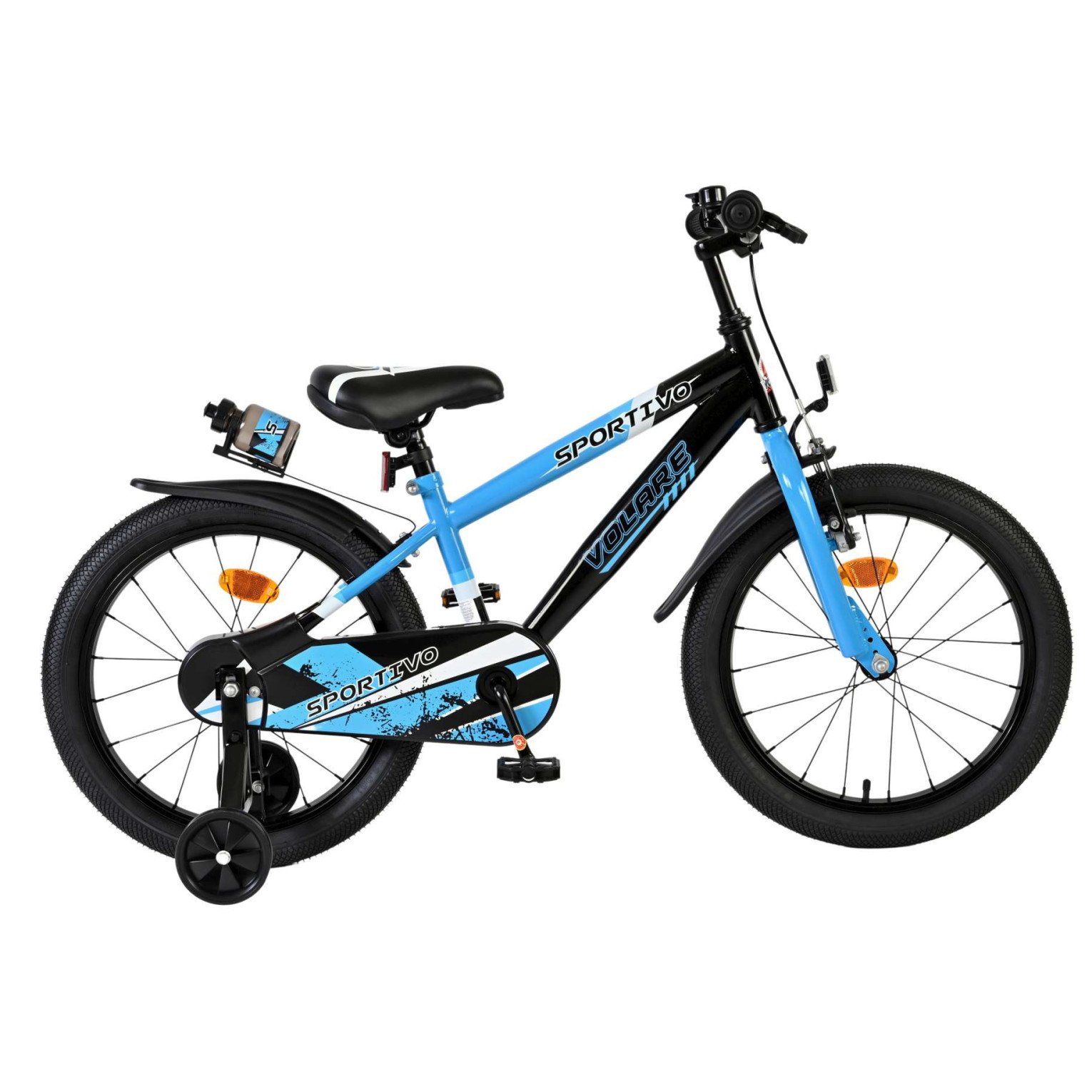 Volare Sportivo Fiets - 18 inch - Blauw Zwart