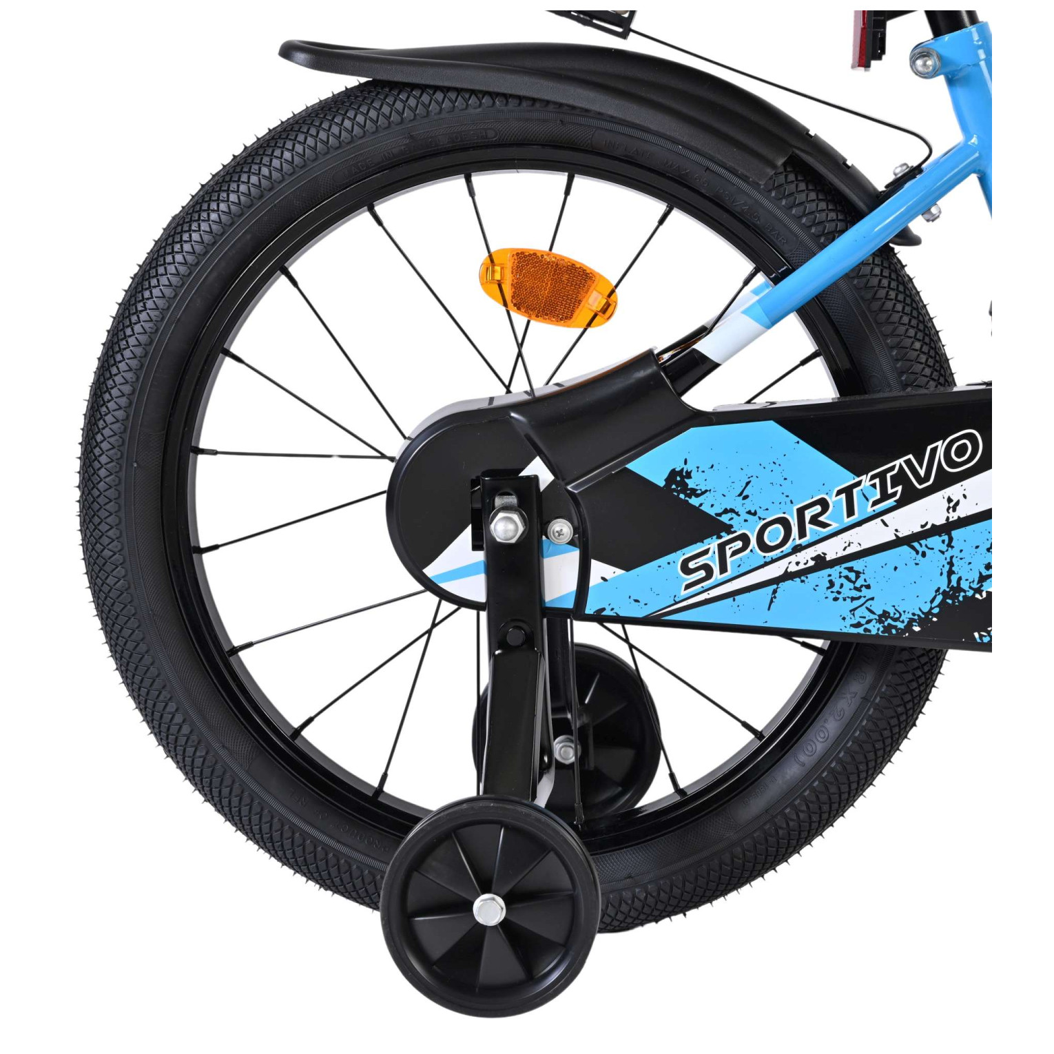 Volare Sportivo Fiets - 18 inch - Blauw Zwart