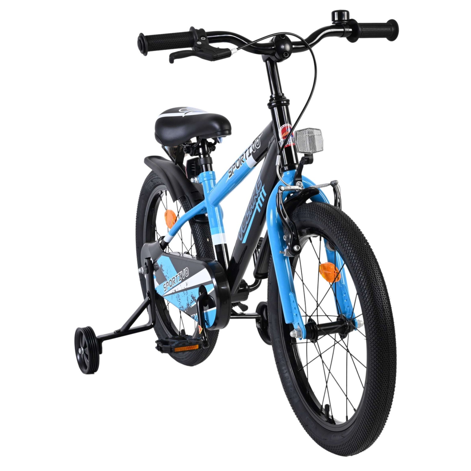 Volare Sportivo Fiets - 18 inch - Blauw Zwart