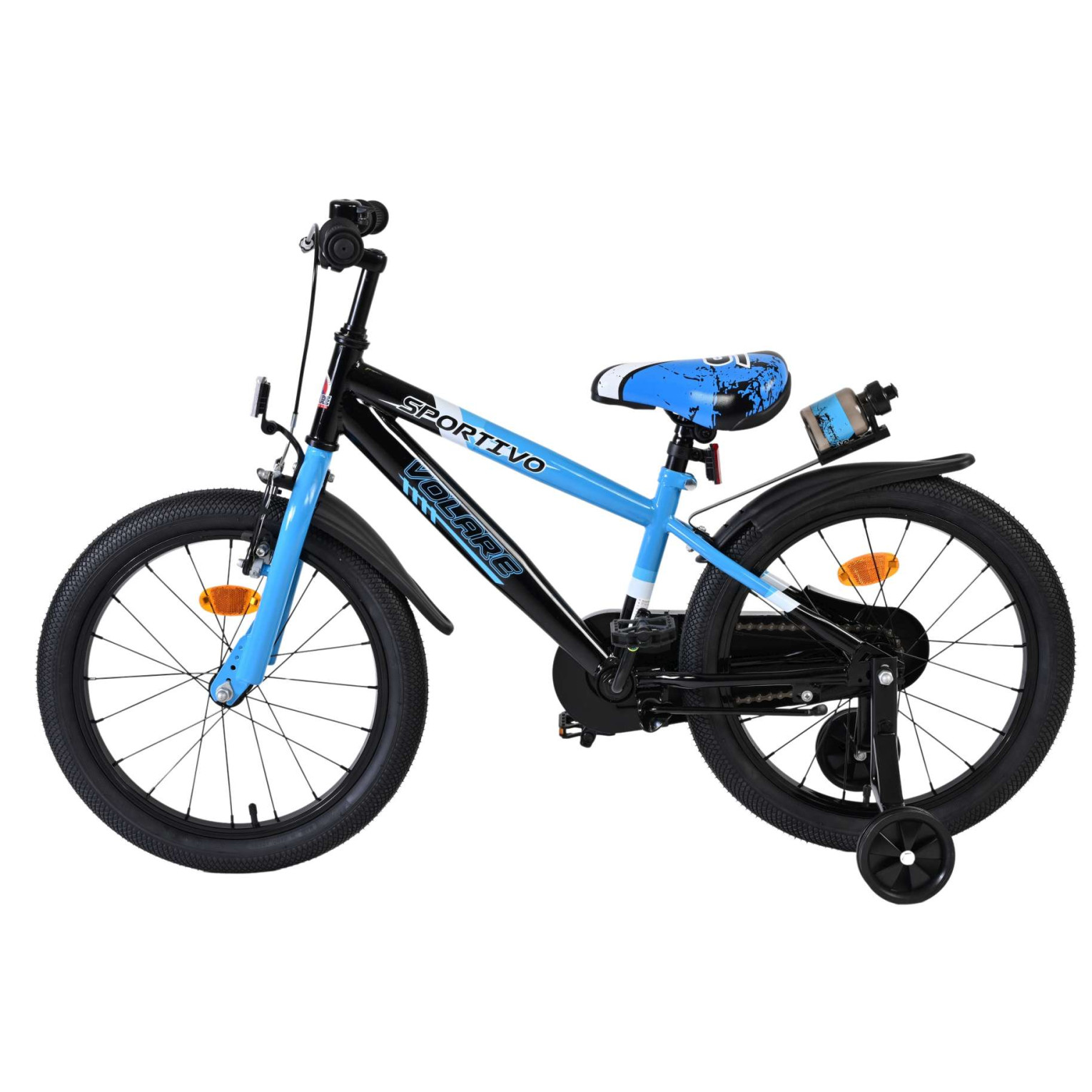 Volare Sportivo Fiets - 18 inch - Blauw Zwart