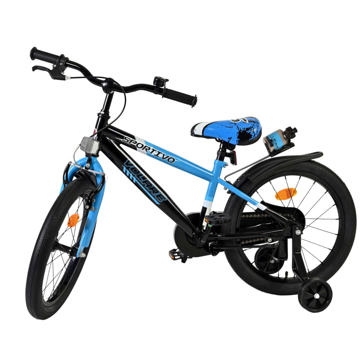 Volare Sportivo Fiets - 18 inch - Blauw Zwart