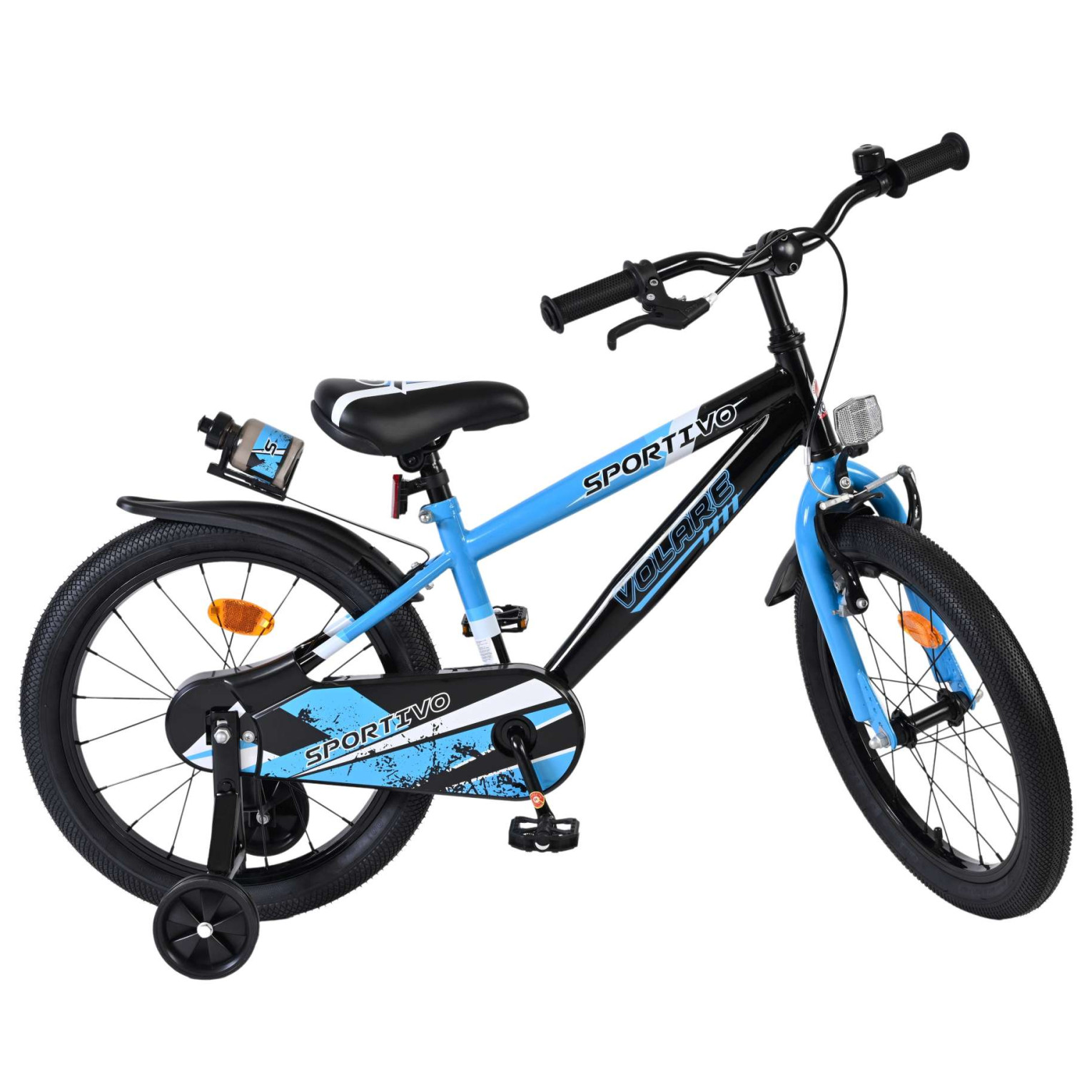 Volare Sportivo Fiets - 18 inch - Blauw Zwart