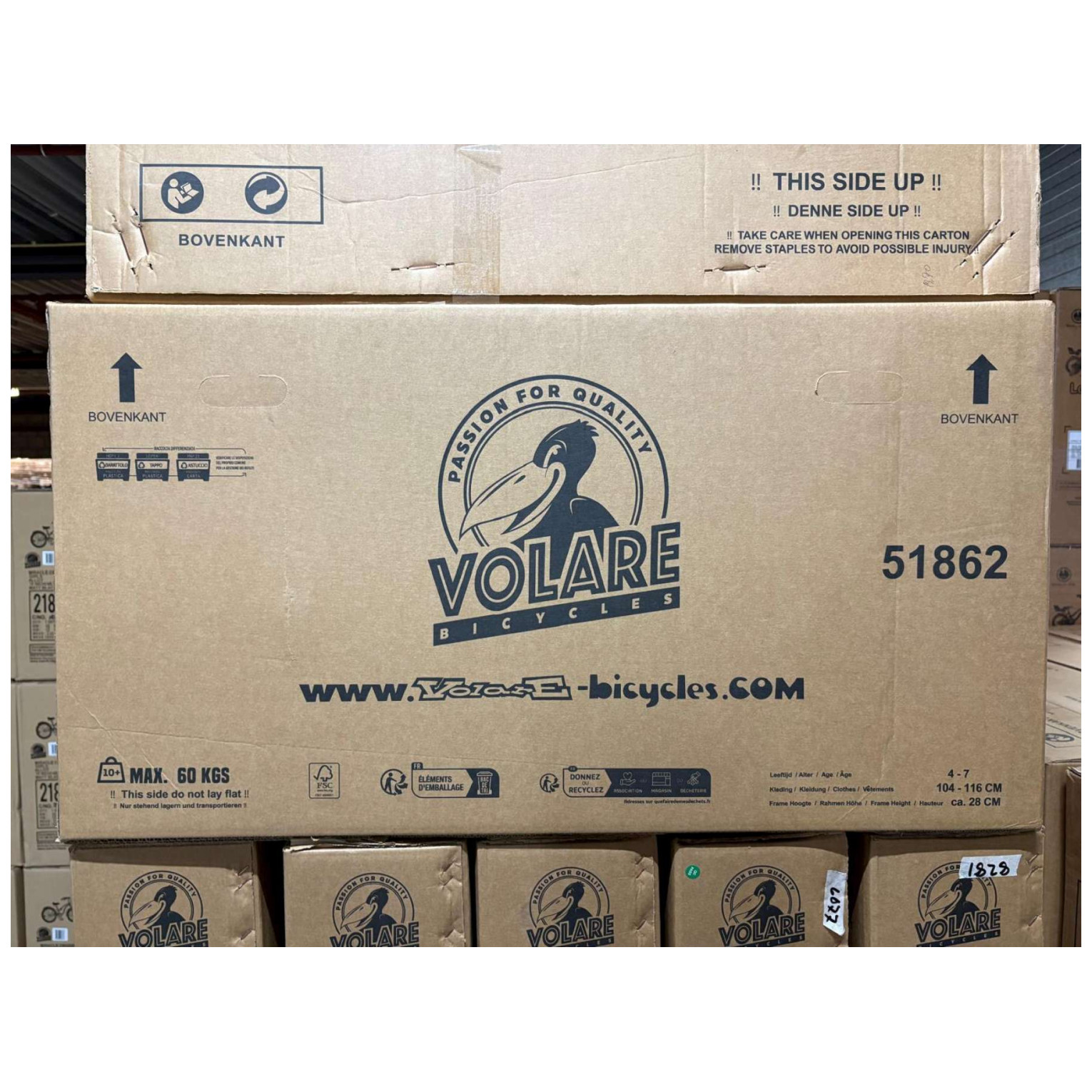 Volare Sportivo Fiets - 18 inch - Blauw Zwart