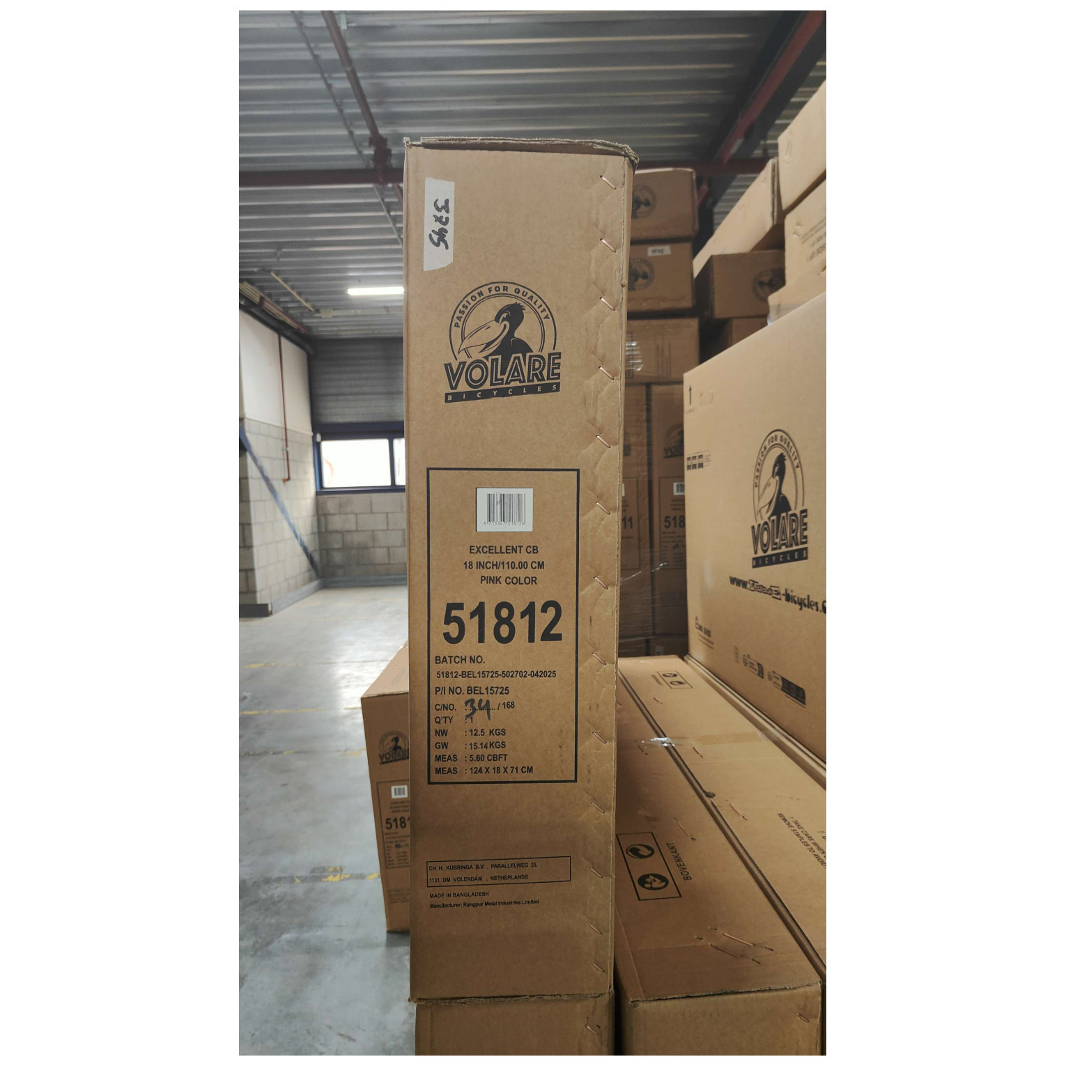 Volare Excellent Fiets -18 inch - Roze