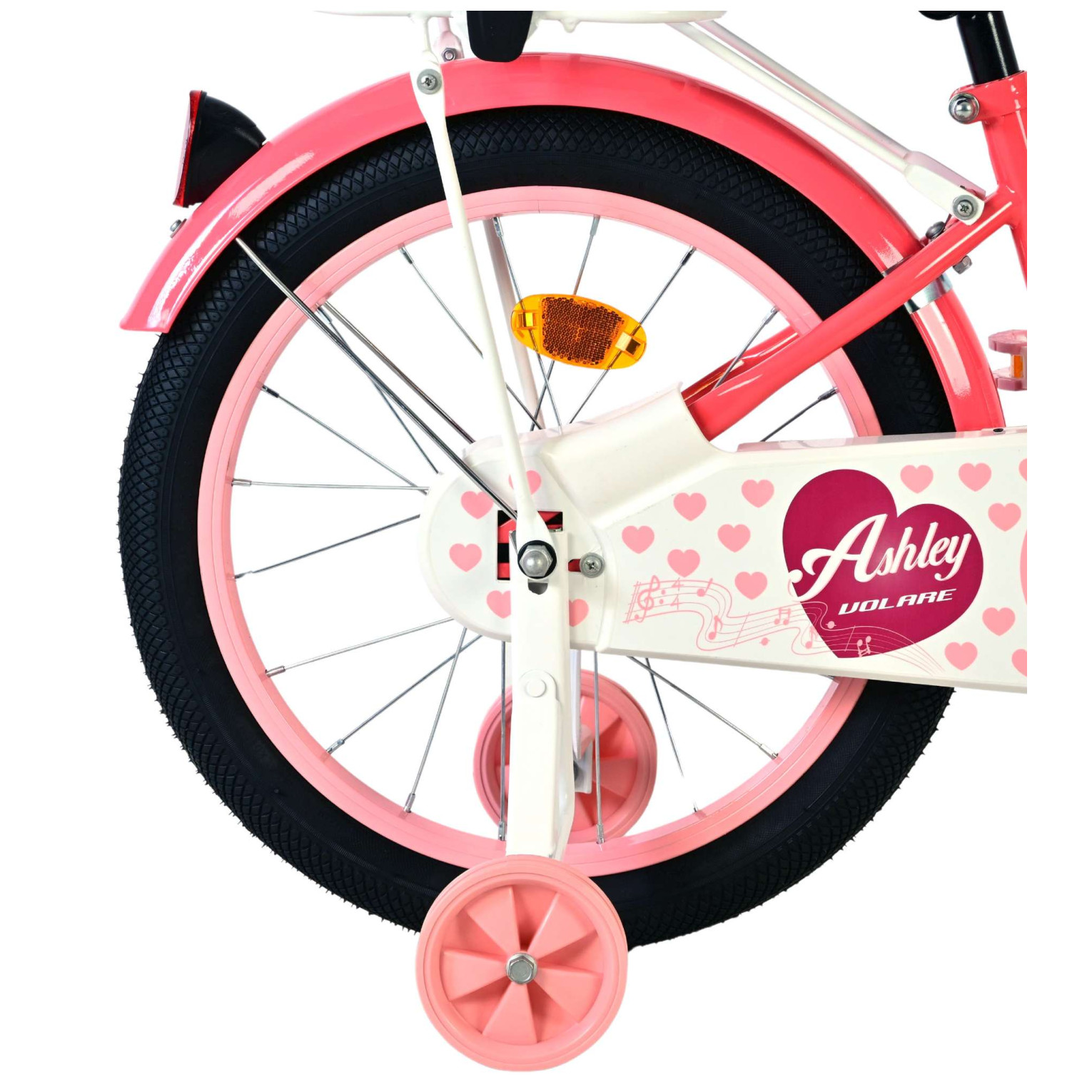 Volare Ashley Fiets - 18 inch - Roze/Rood