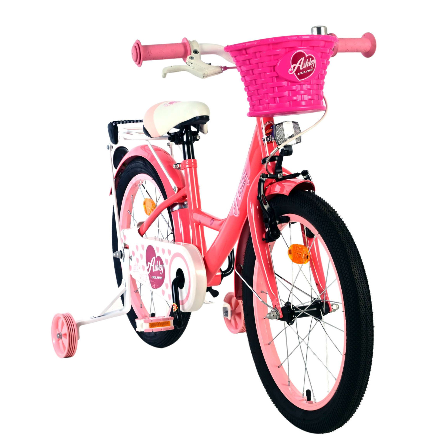 Volare Ashley Fiets - 18 inch - Roze/Rood