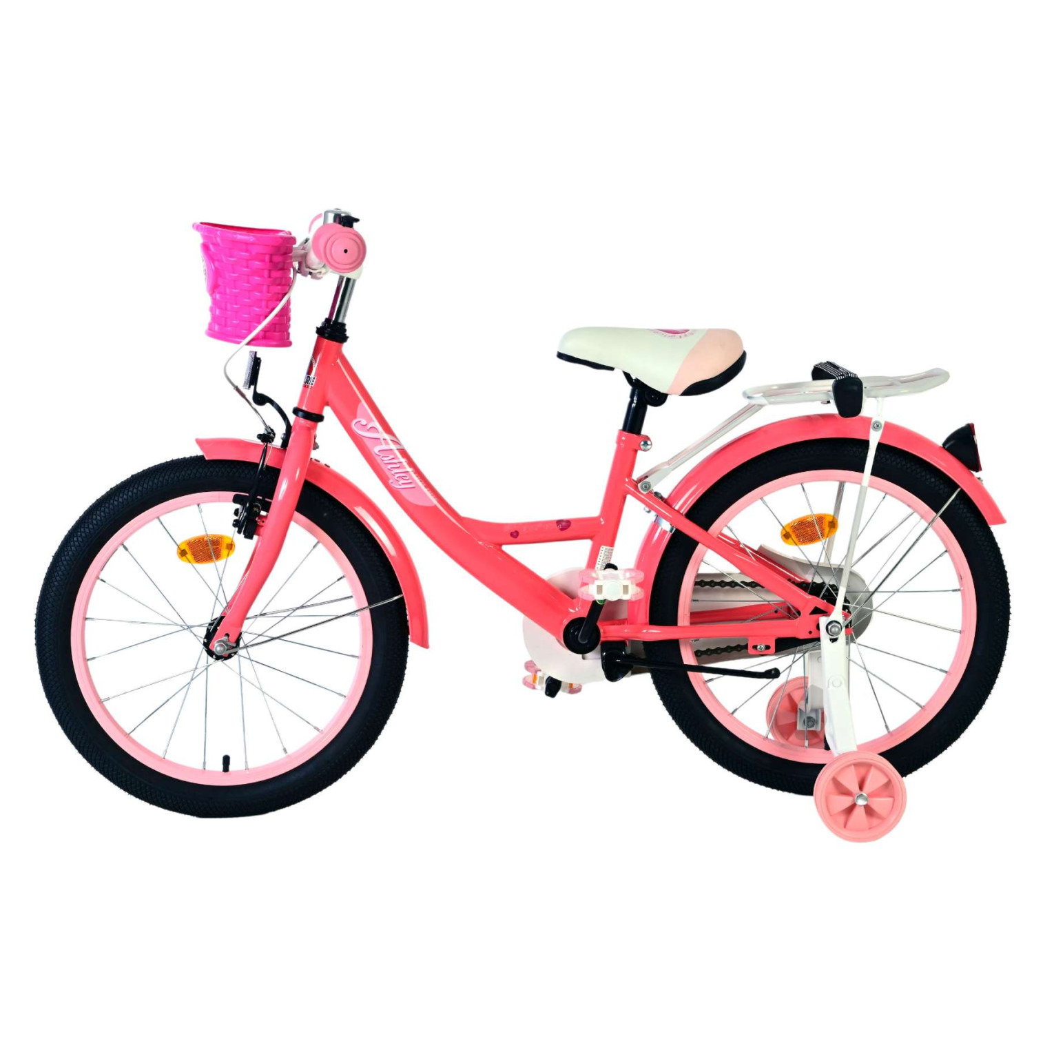 Volare Ashley Fiets - 18 inch - Roze/Rood
