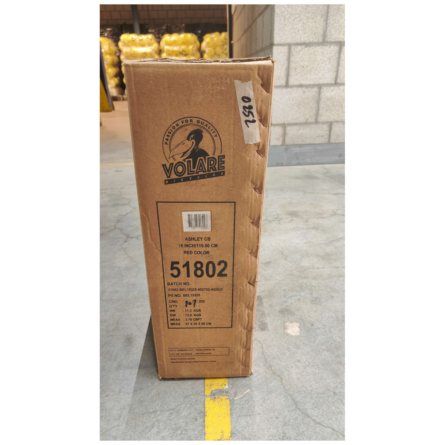 Volare Ashley Fiets - 18 inch - Roze/Rood