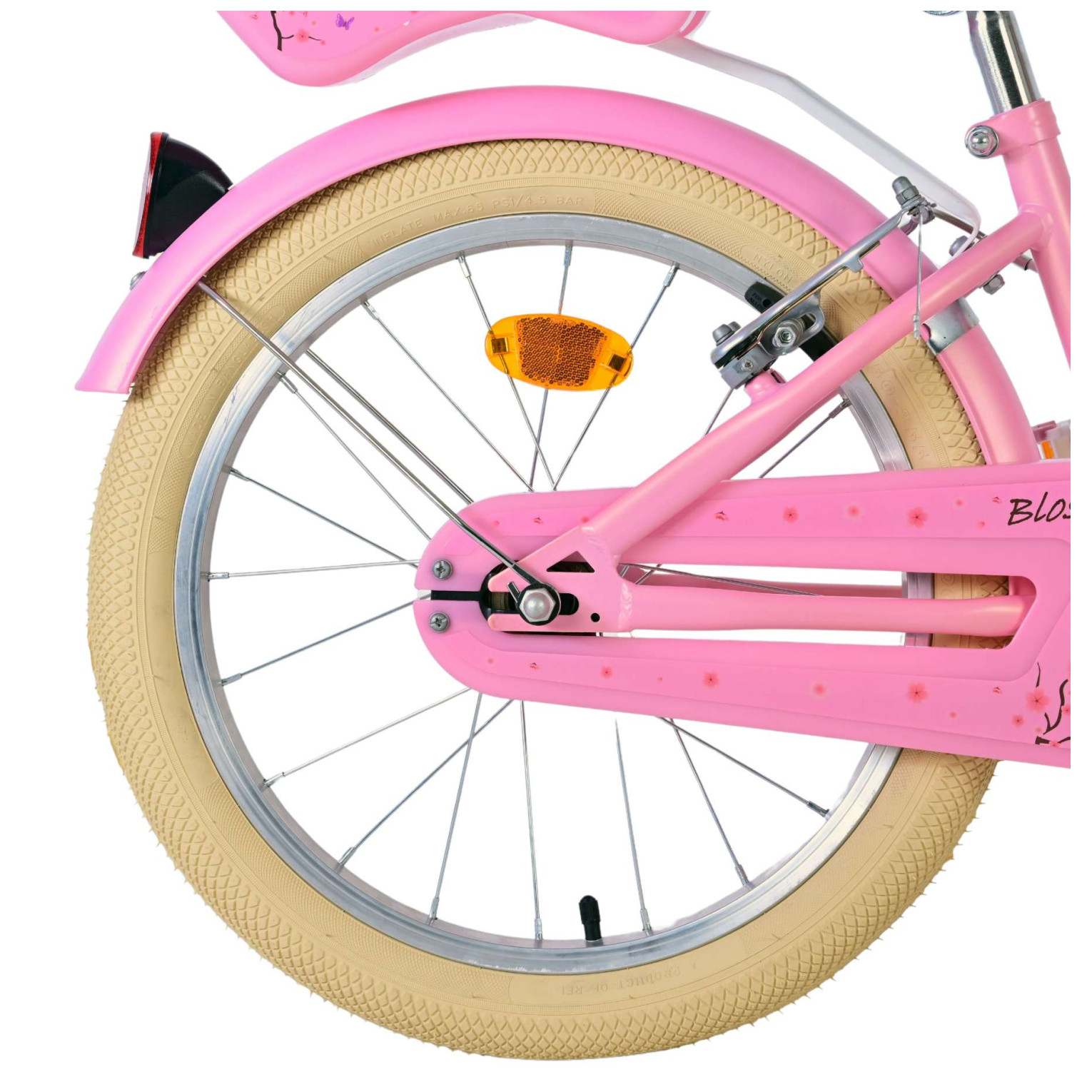 Volare Blossom Fiets - 18 inch - Roze - Twee handremmen