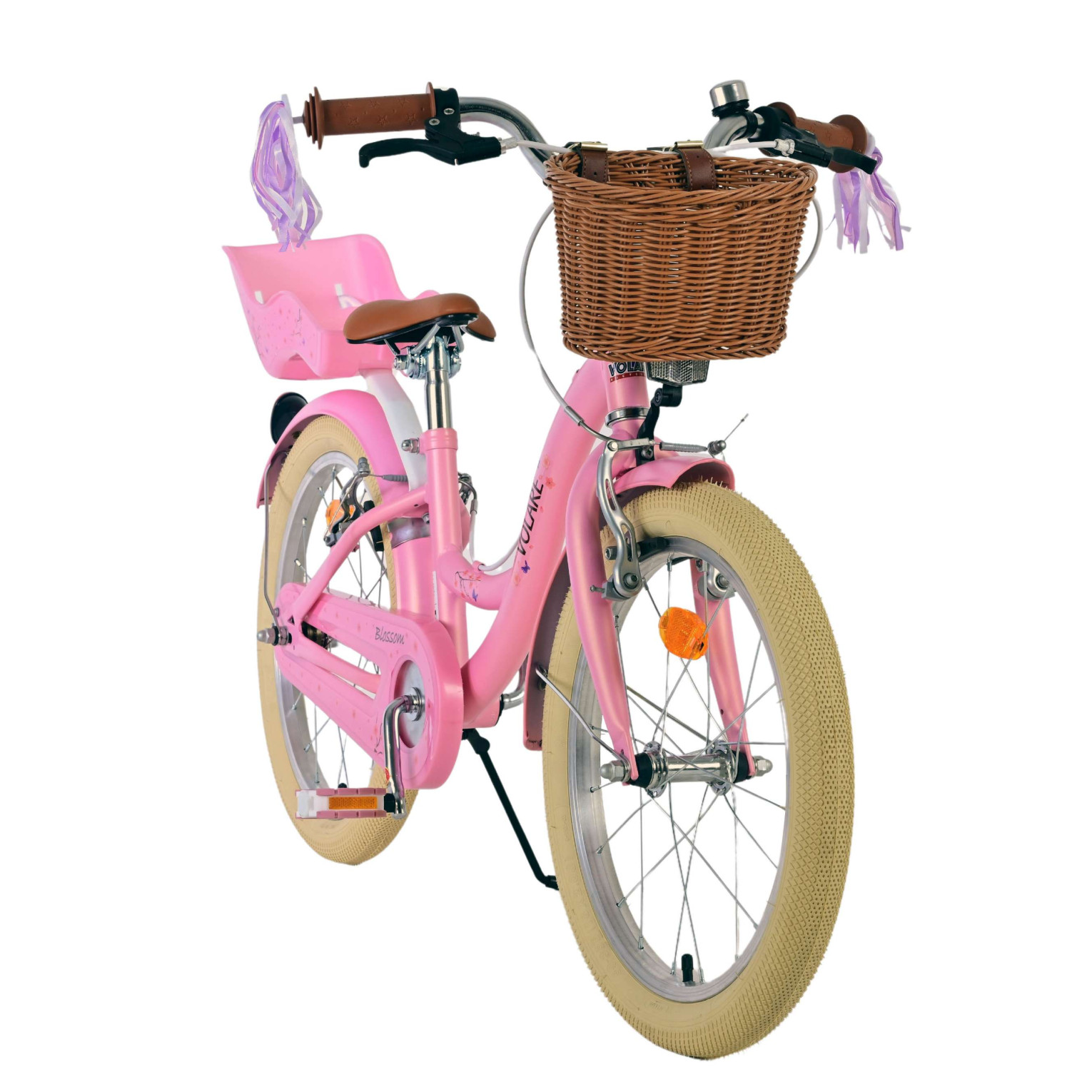 Volare Blossom Fiets - 18 inch - Roze - Twee handremmen