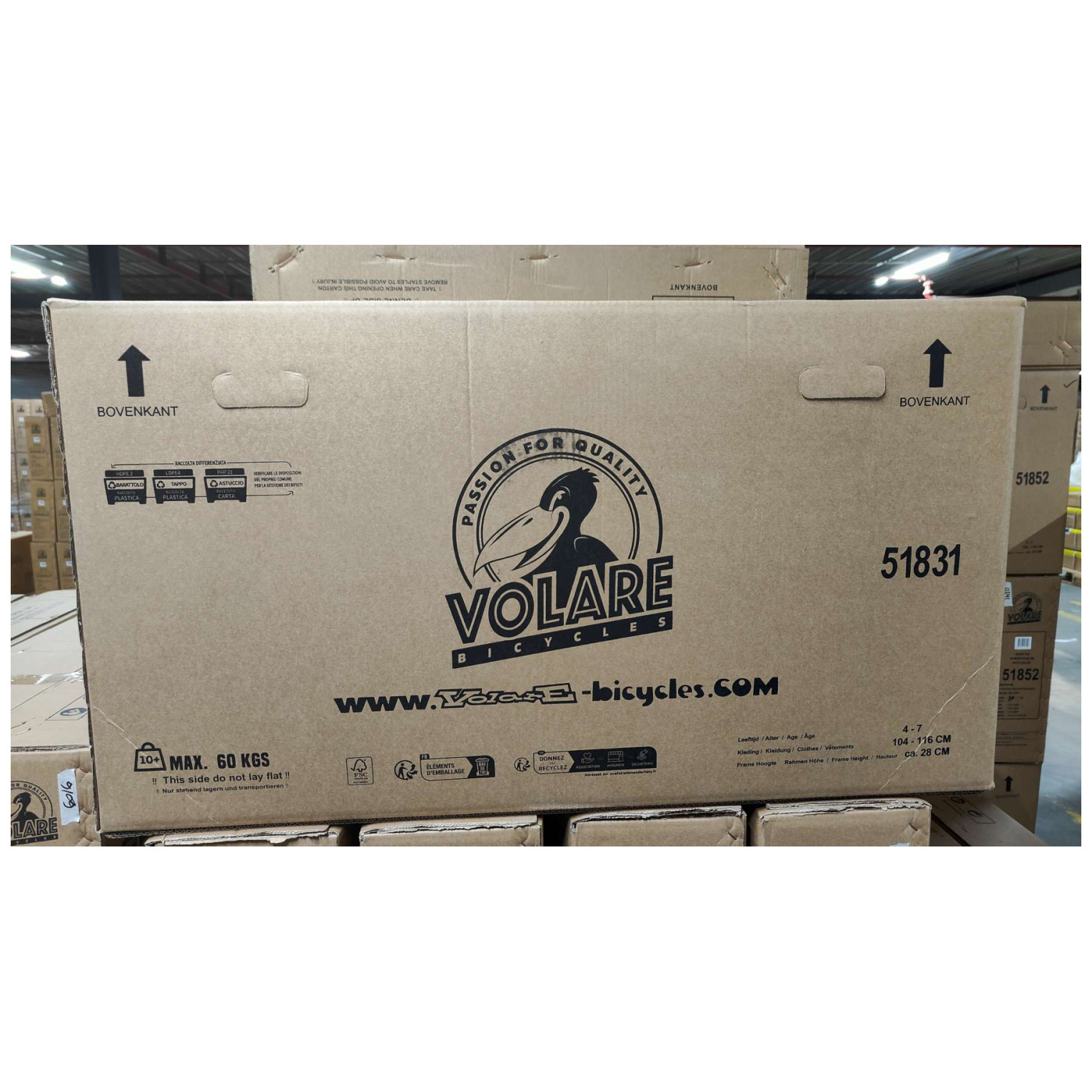 Volare Blossom Fiets - 18 inch - Roze - Twee handremmen