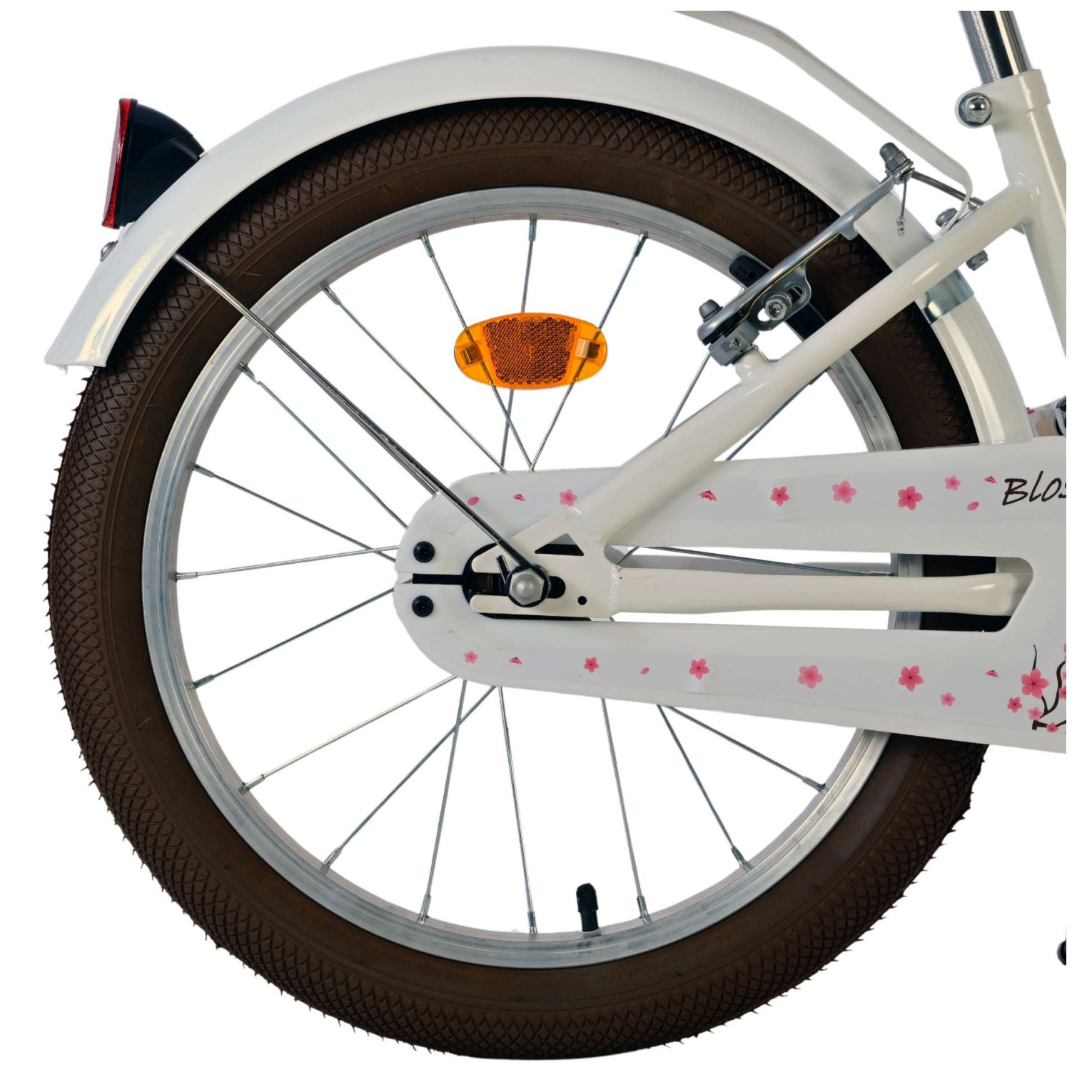 Volare Blossom Fiets - 18 inch - Wit - Twee handremmen