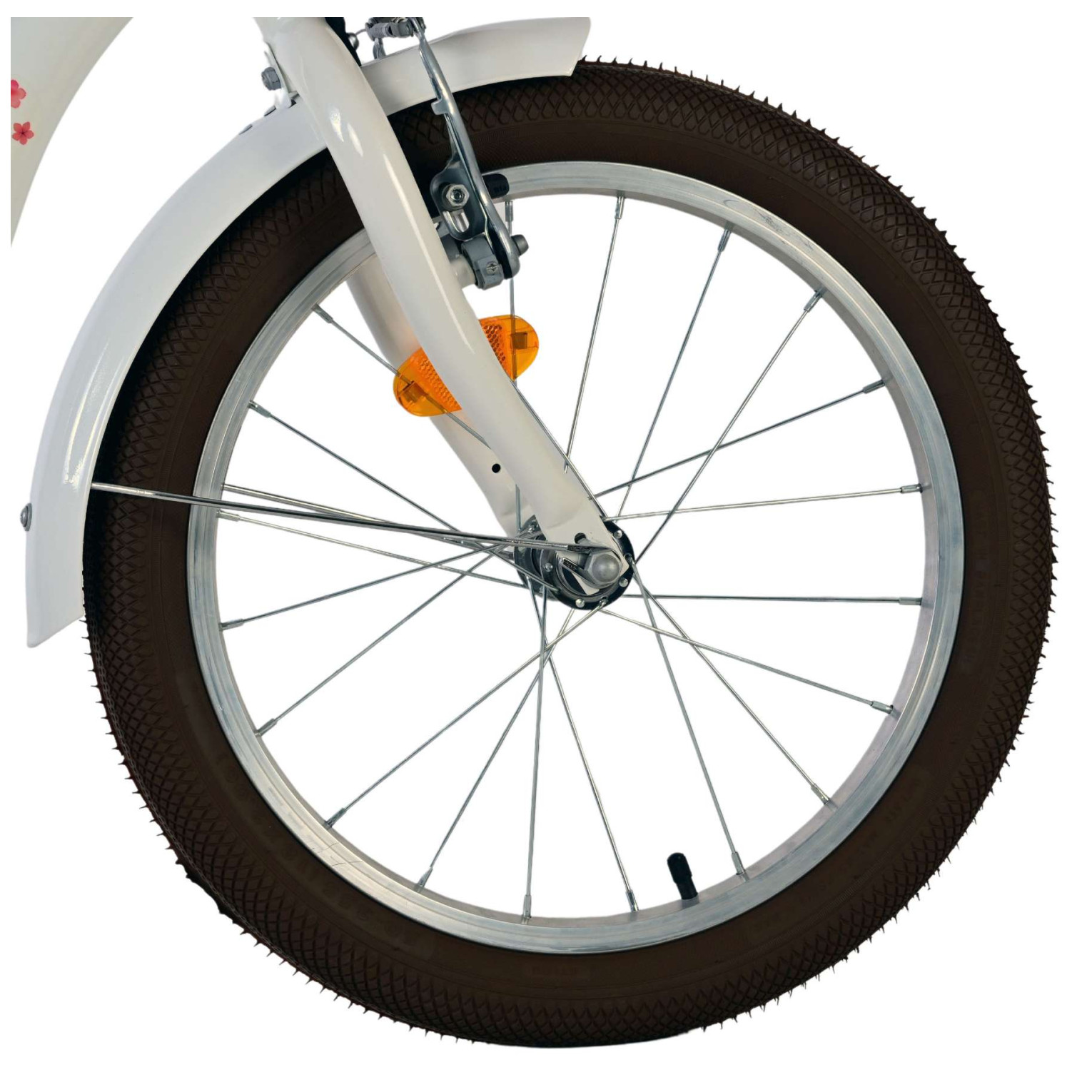 Volare Blossom Fiets - 18 inch - Wit - Twee handremmen