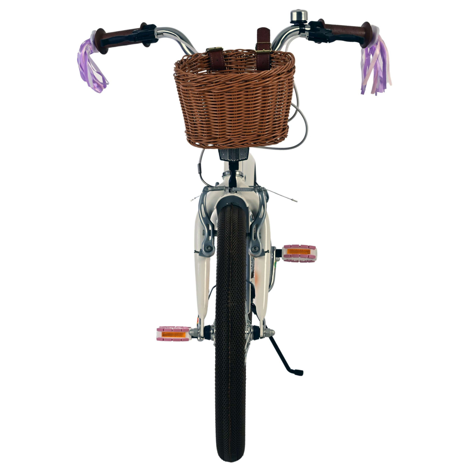 Volare Blossom Fiets - 18 inch - Wit - Twee handremmen