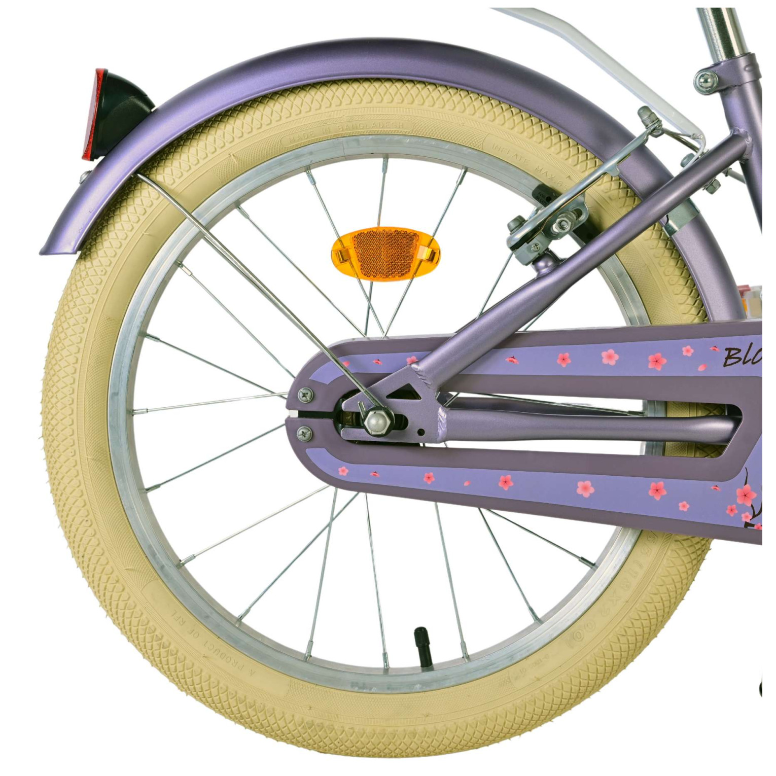 Volare Blossom Fiets - 18 inch - Paars - Twee Handremmen