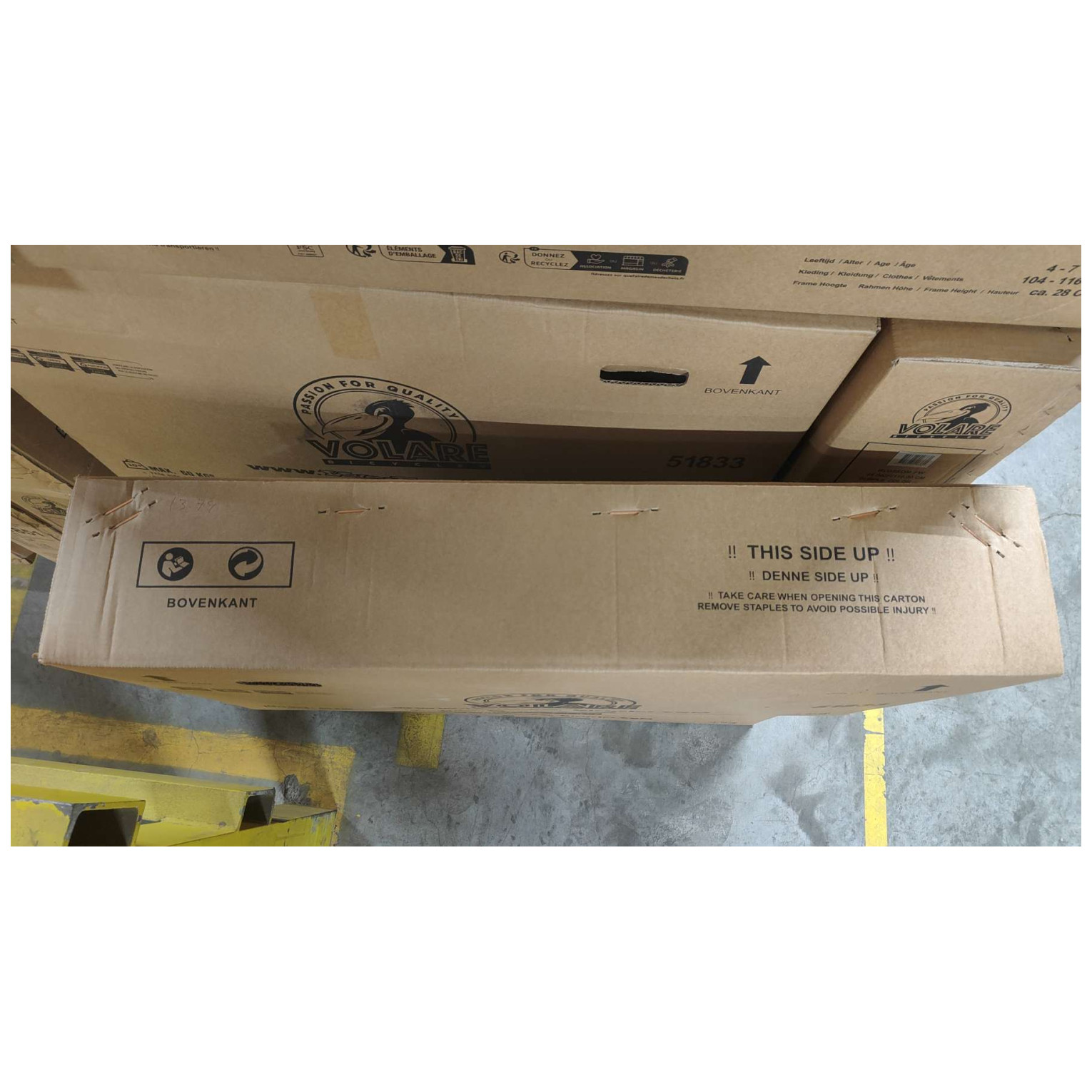 Volare Blossom Fiets - 18 inch - Paars - Twee Handremmen