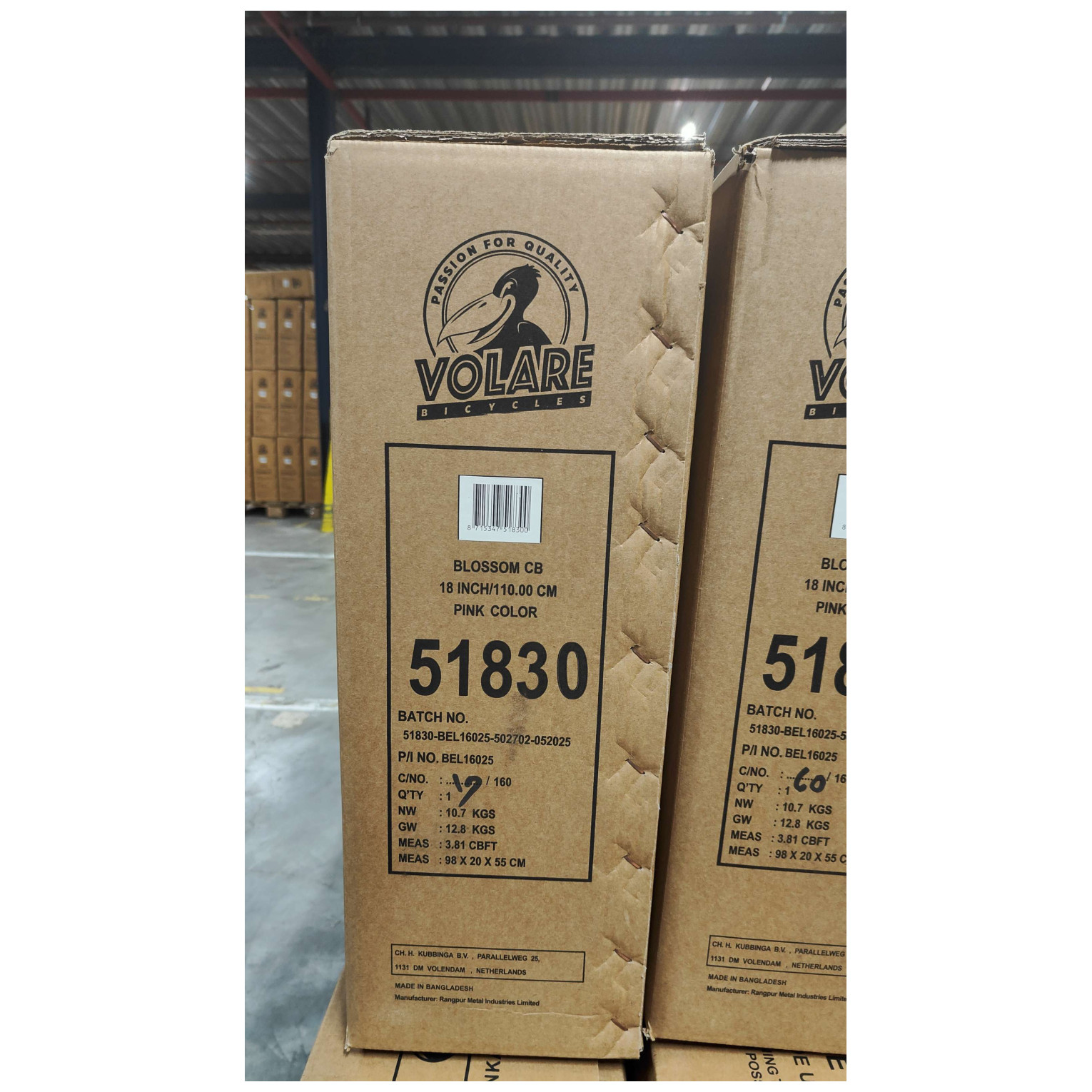 Volare Blossom Fiets - 18 inch - Roze