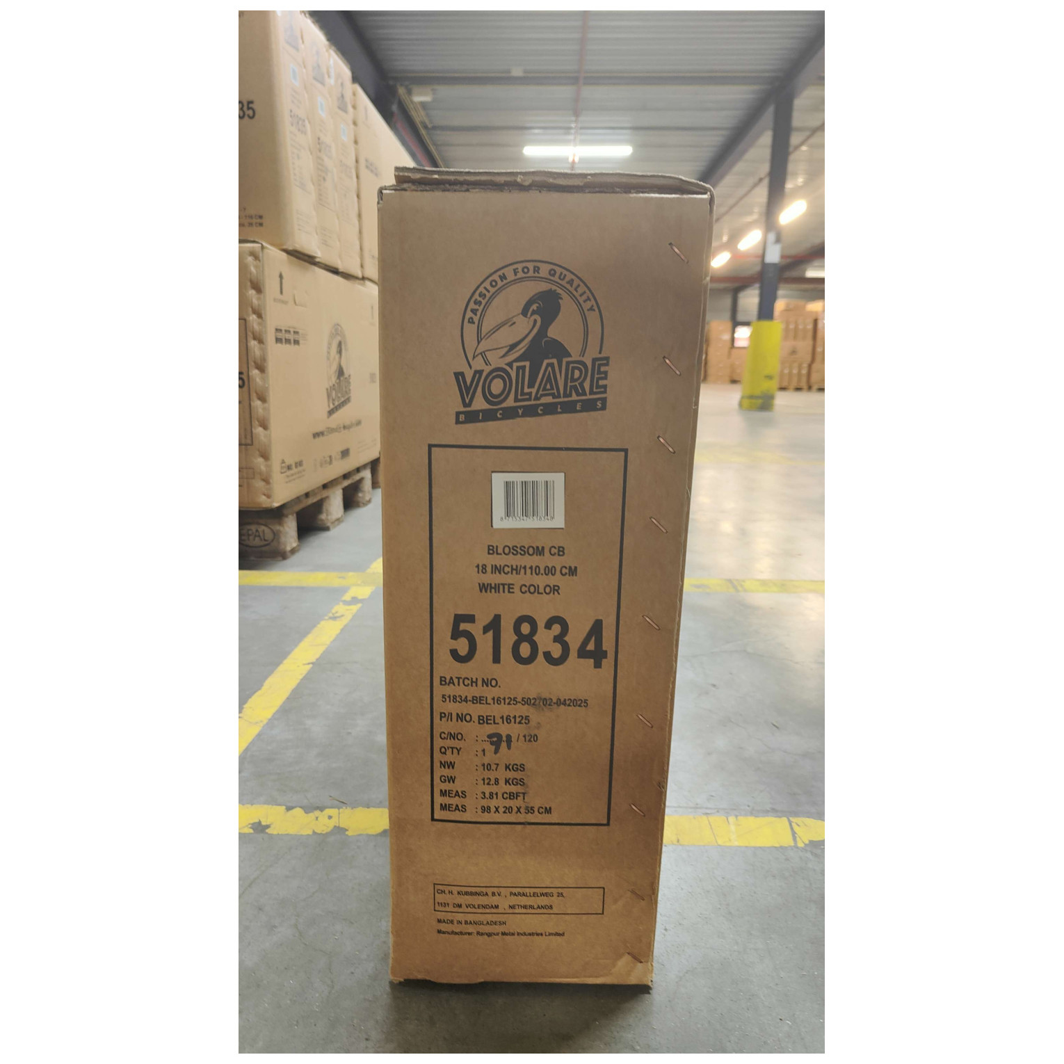 Volare Blossom Fiets - 18 inch - Wit