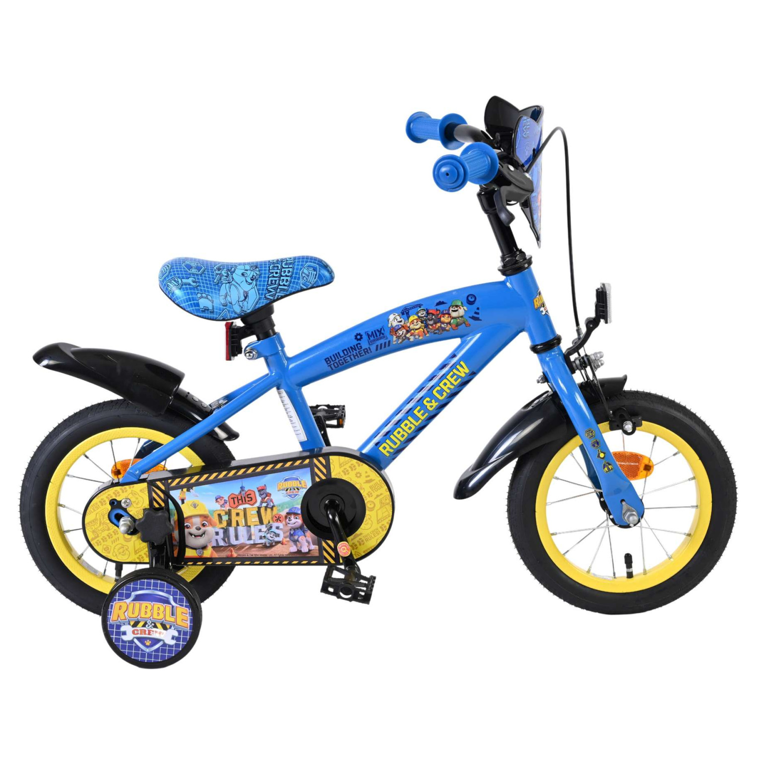 Rubble & Crew - Fiets - 12 inch - Blauw