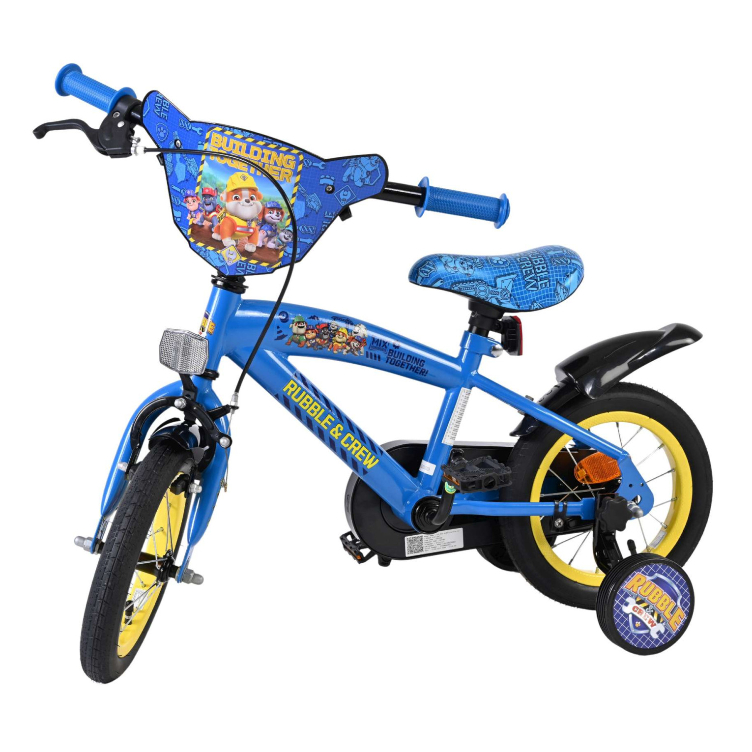 Rubble & Crew - Fiets - 12 inch - Blauw