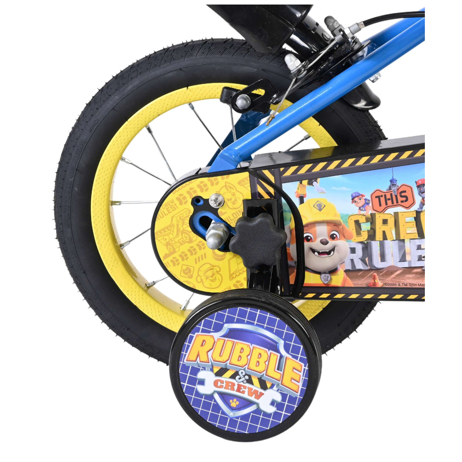 Rubble & Crew - Fiets - 12 inch - Blauw - Twee handremmen