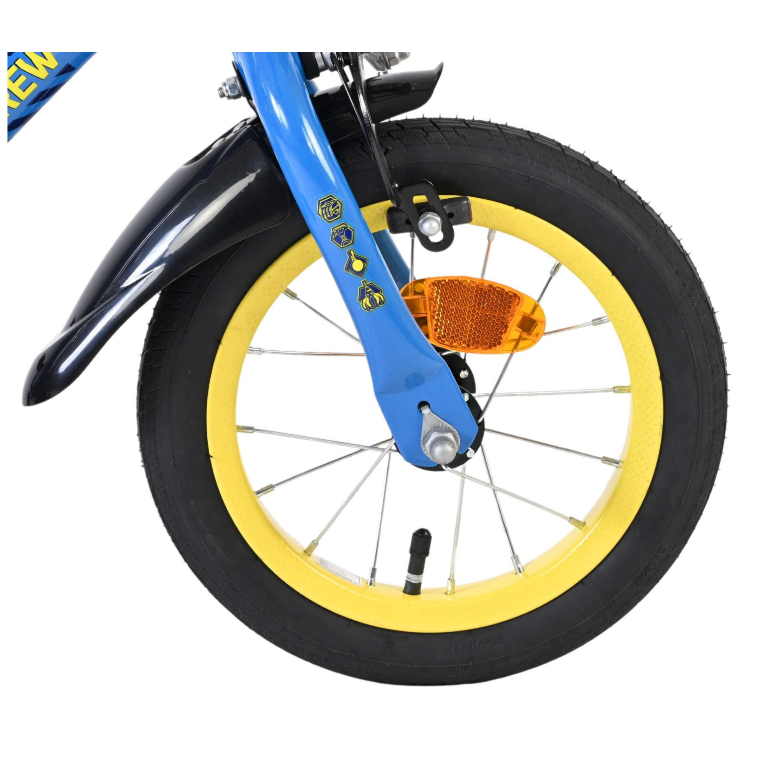 Rubble & Crew - Fiets - 12 inch - Blauw - Twee handremmen