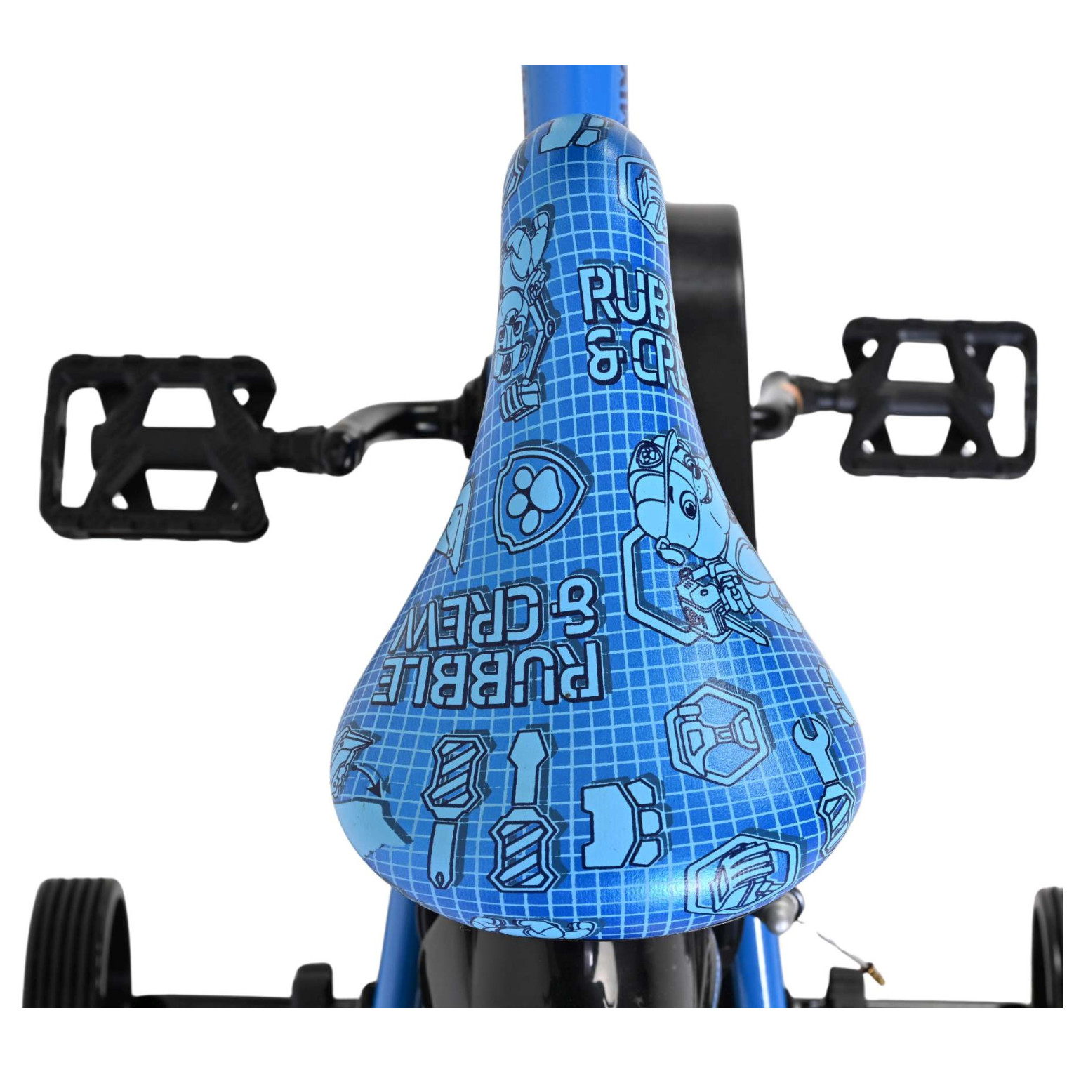 Rubble & Crew - Fiets - 12 inch - Blauw - Twee handremmen