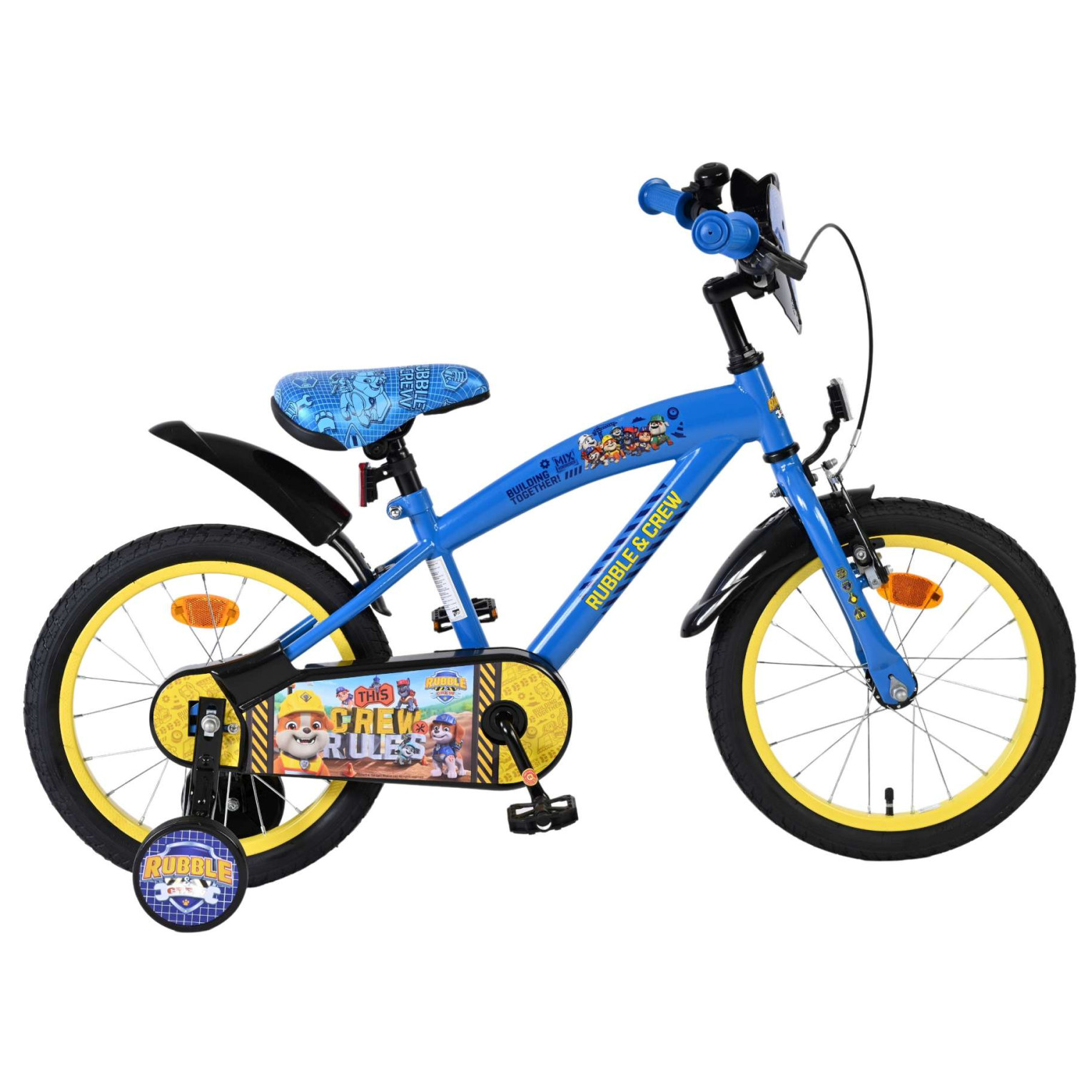 Rubble & Crew Fiets - 16 inch - Blauw