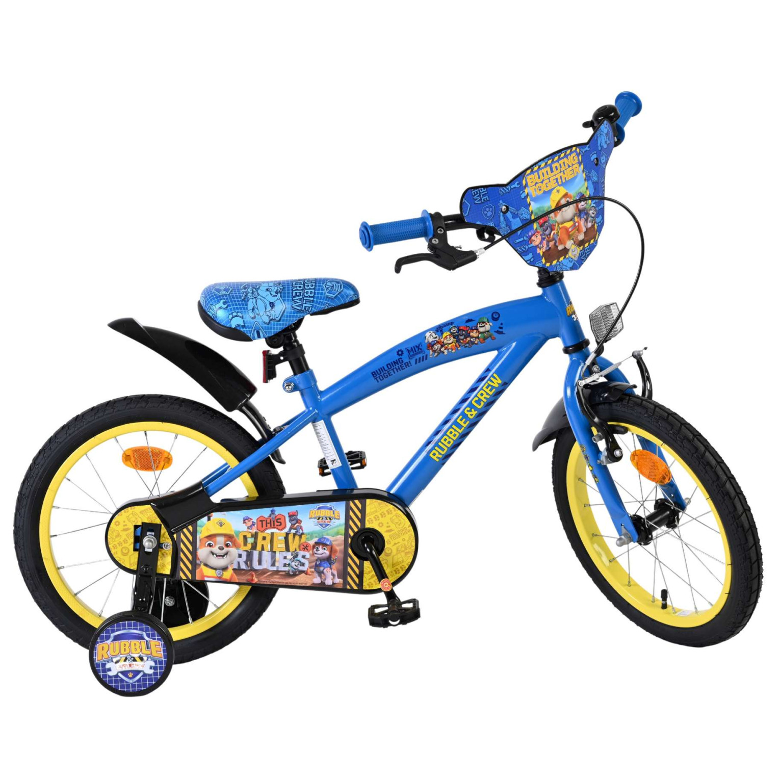 Rubble & Crew Fiets - 16 inch - Blauw