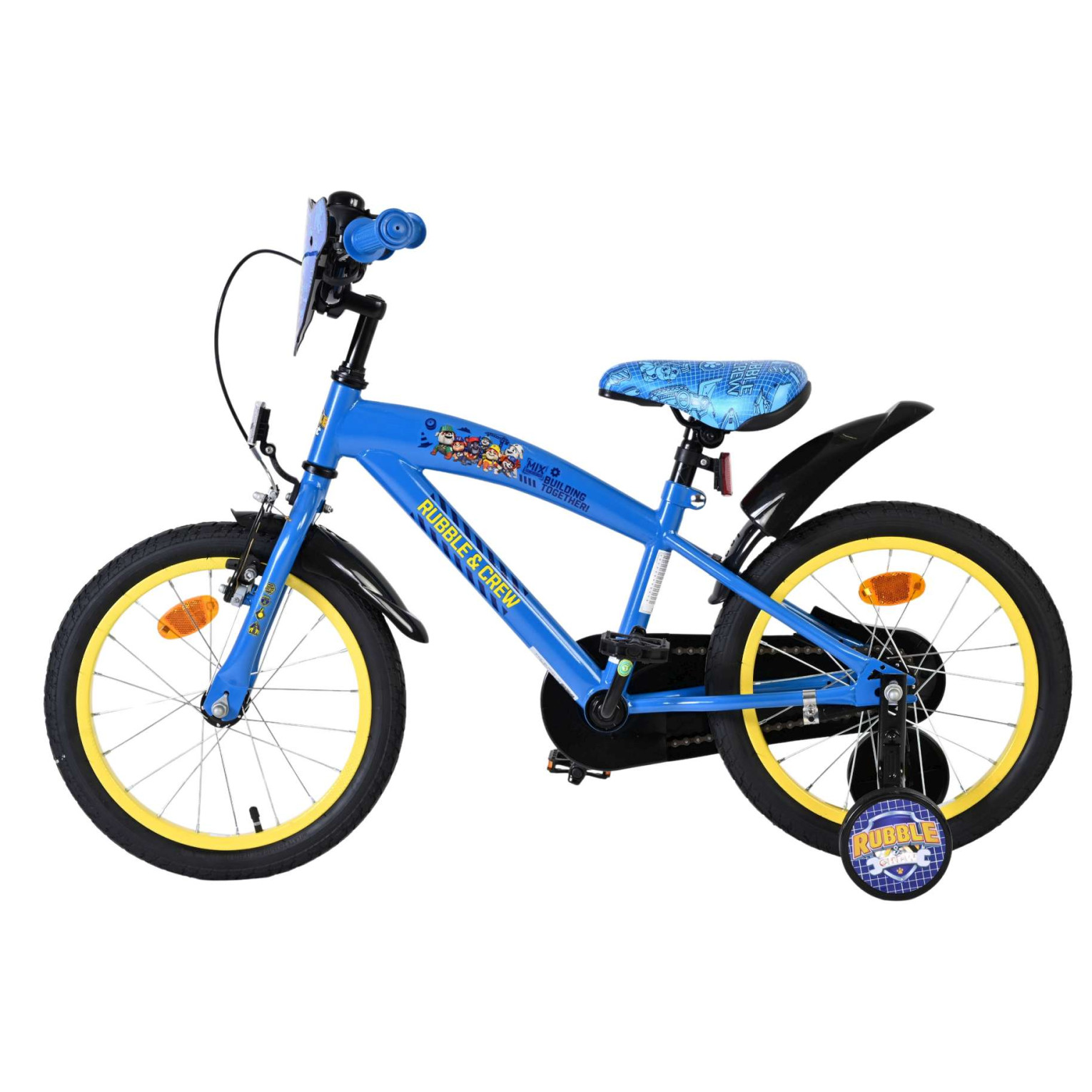 Rubble & Crew Fiets - 16 inch - Blauw