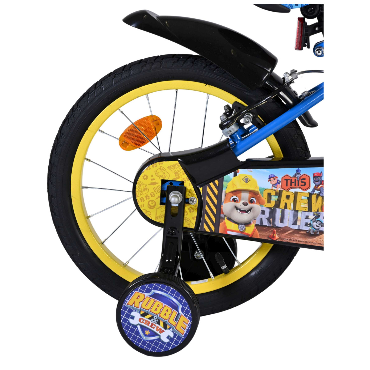 Rubble & Crew Fiets - 16 inch - Blauw - Twee handremmen