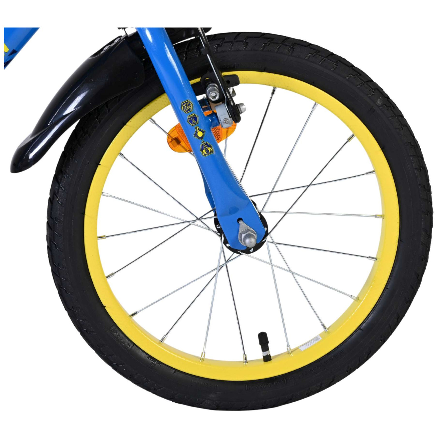 Rubble & Crew Fiets - 16 inch - Blauw - Twee handremmen