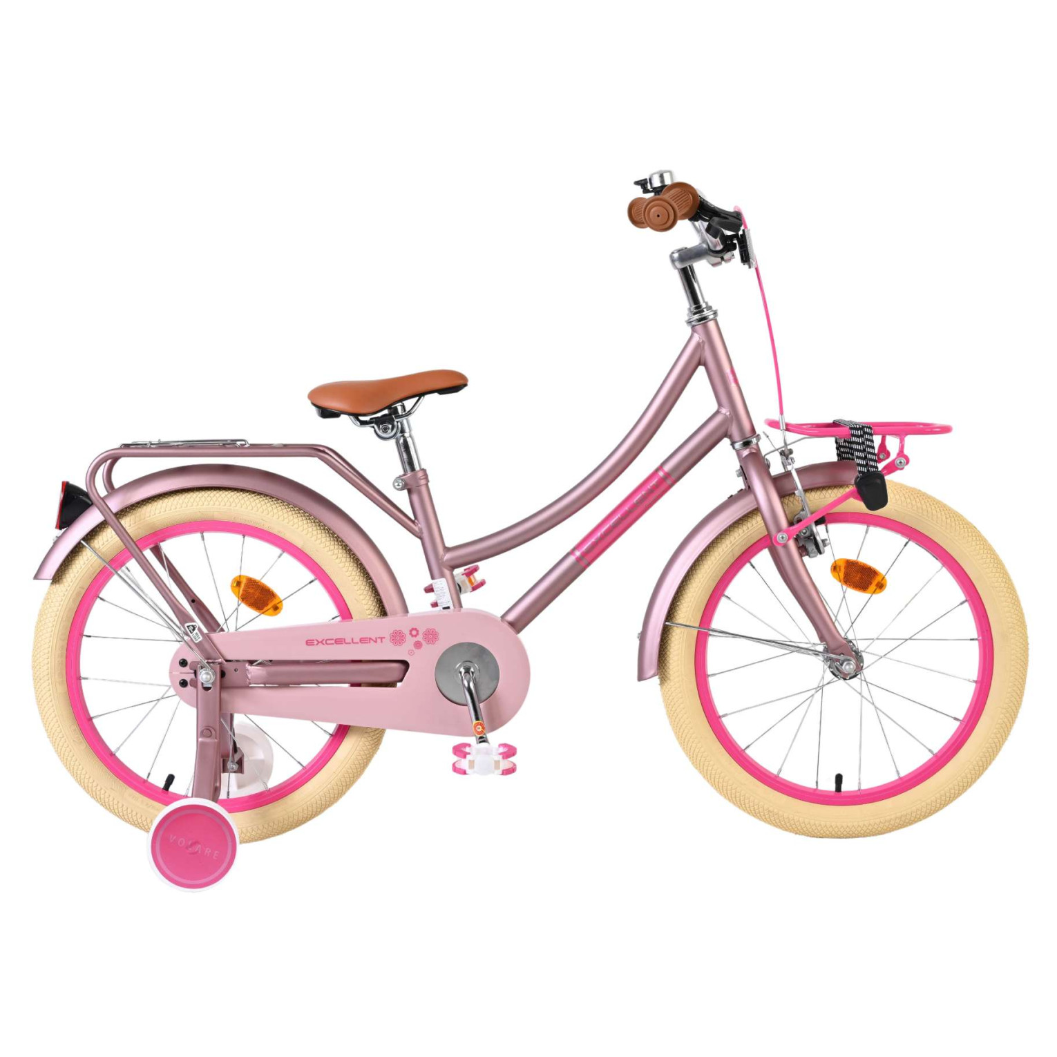 Volare Excellent Fiets - 18 inch - Mat Roze