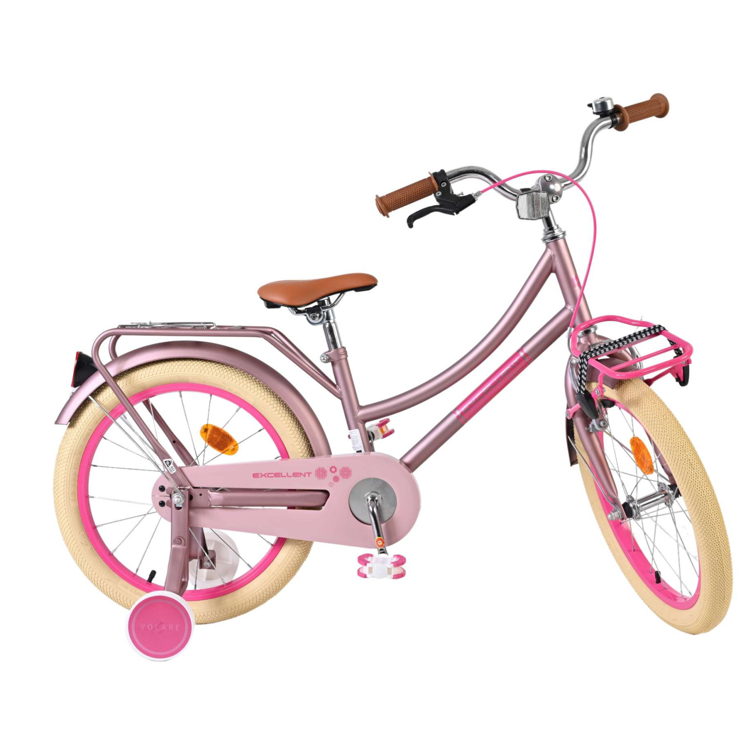 Volare Excellent Fiets - 18 inch - Mat Roze