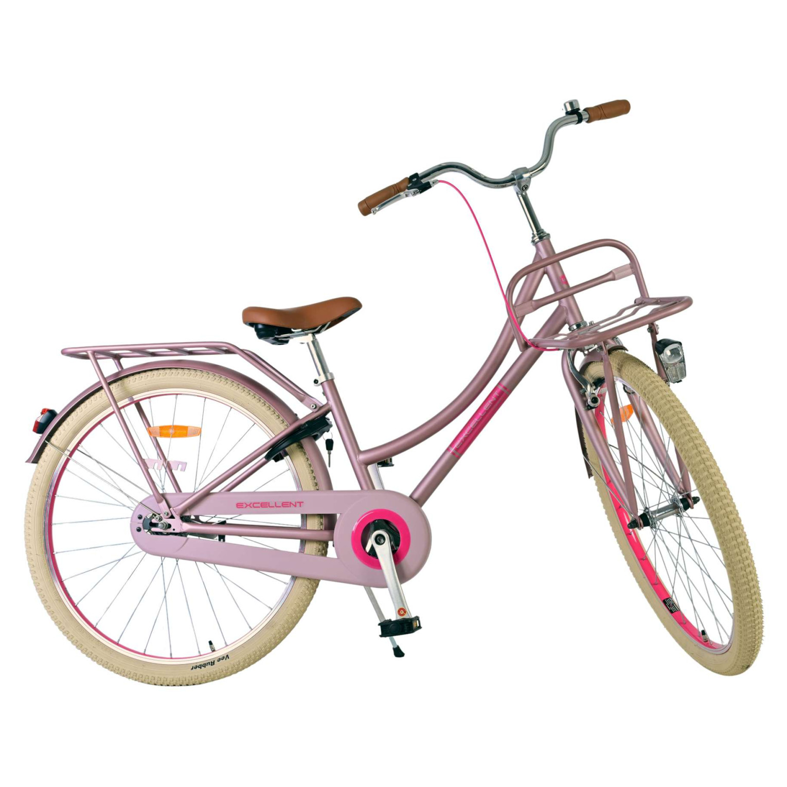Volare Excellent Fiets - 26 inch - Mat Roze