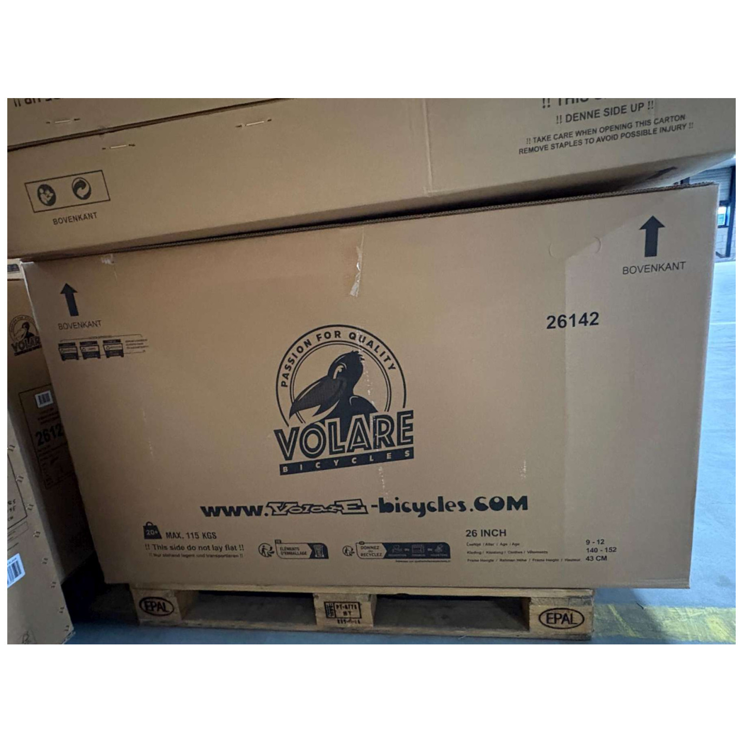 Volare Excellent Fiets - 26 inch - Mat Roze