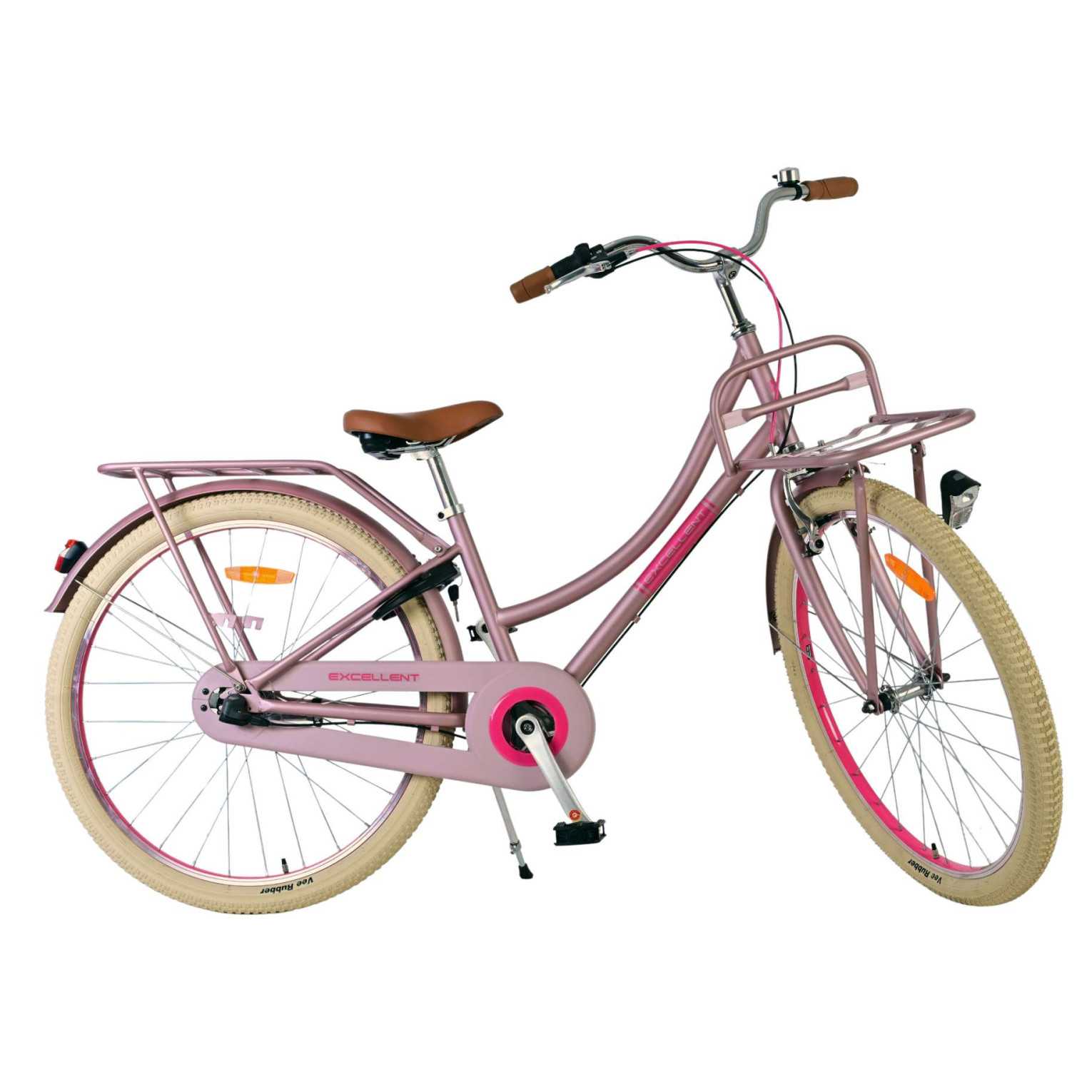 Volare Excellent Fiets - 26 inch - Mat Roze -