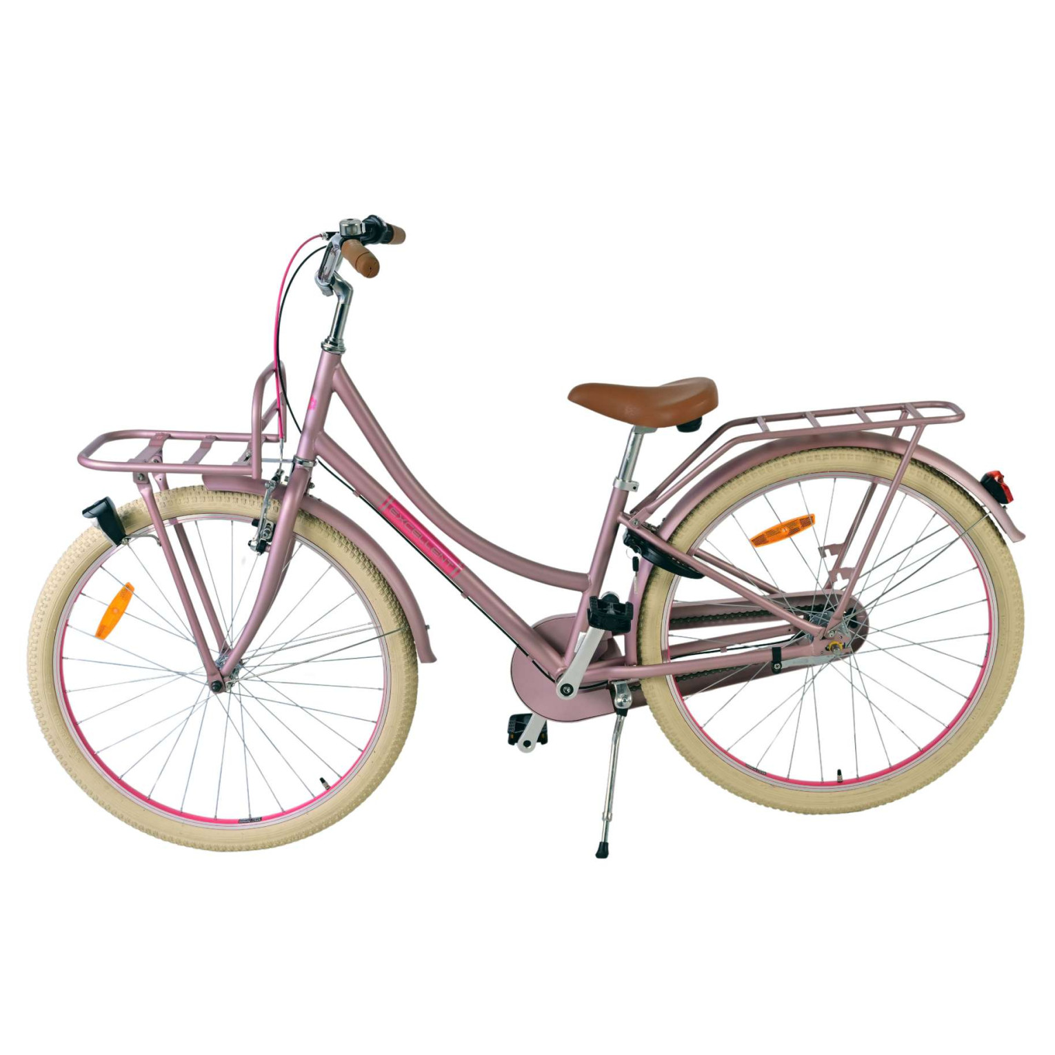 Volare Excellent Fiets - 26 inch - Mat Roze -