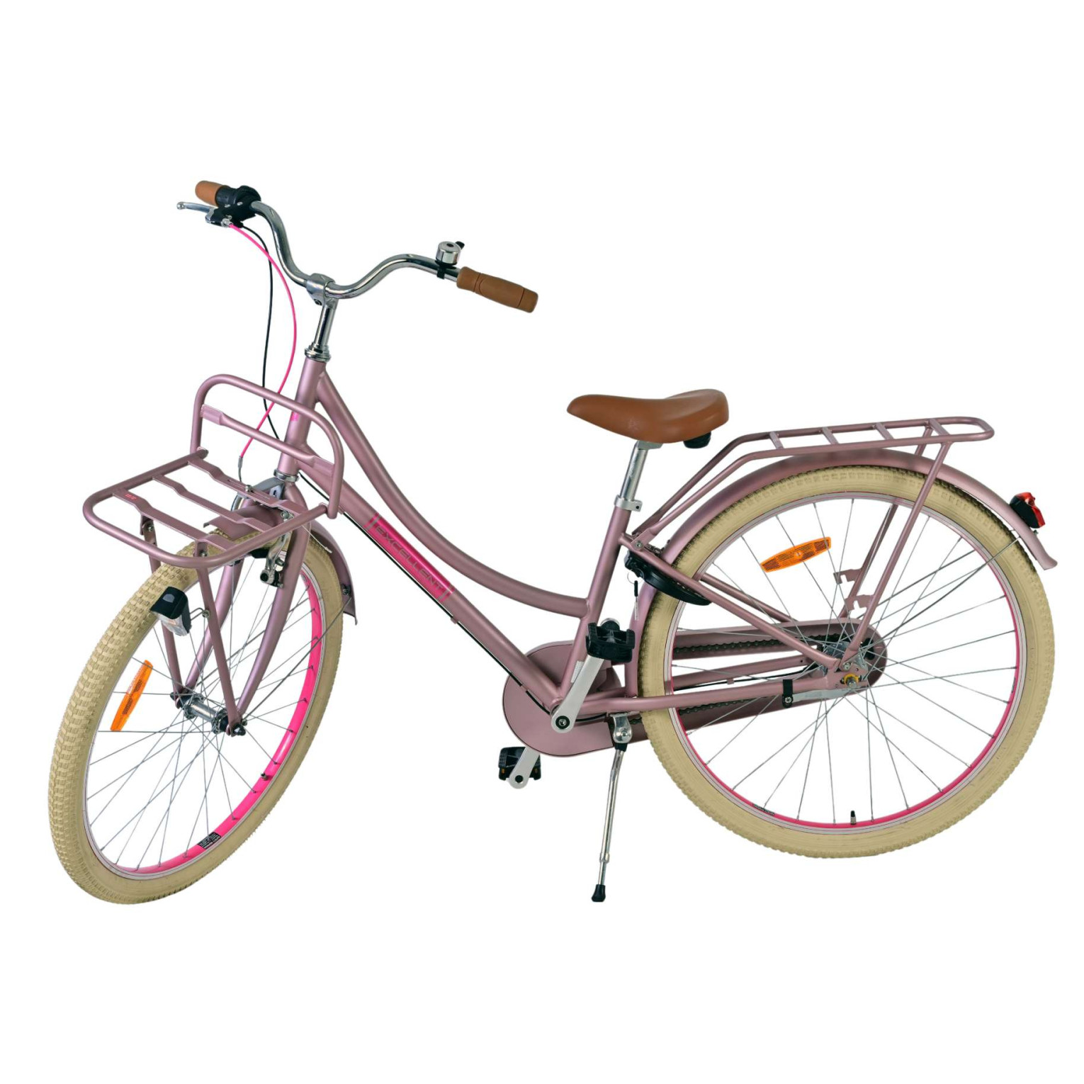 Volare Excellent Fiets - 26 inch - Mat Roze -