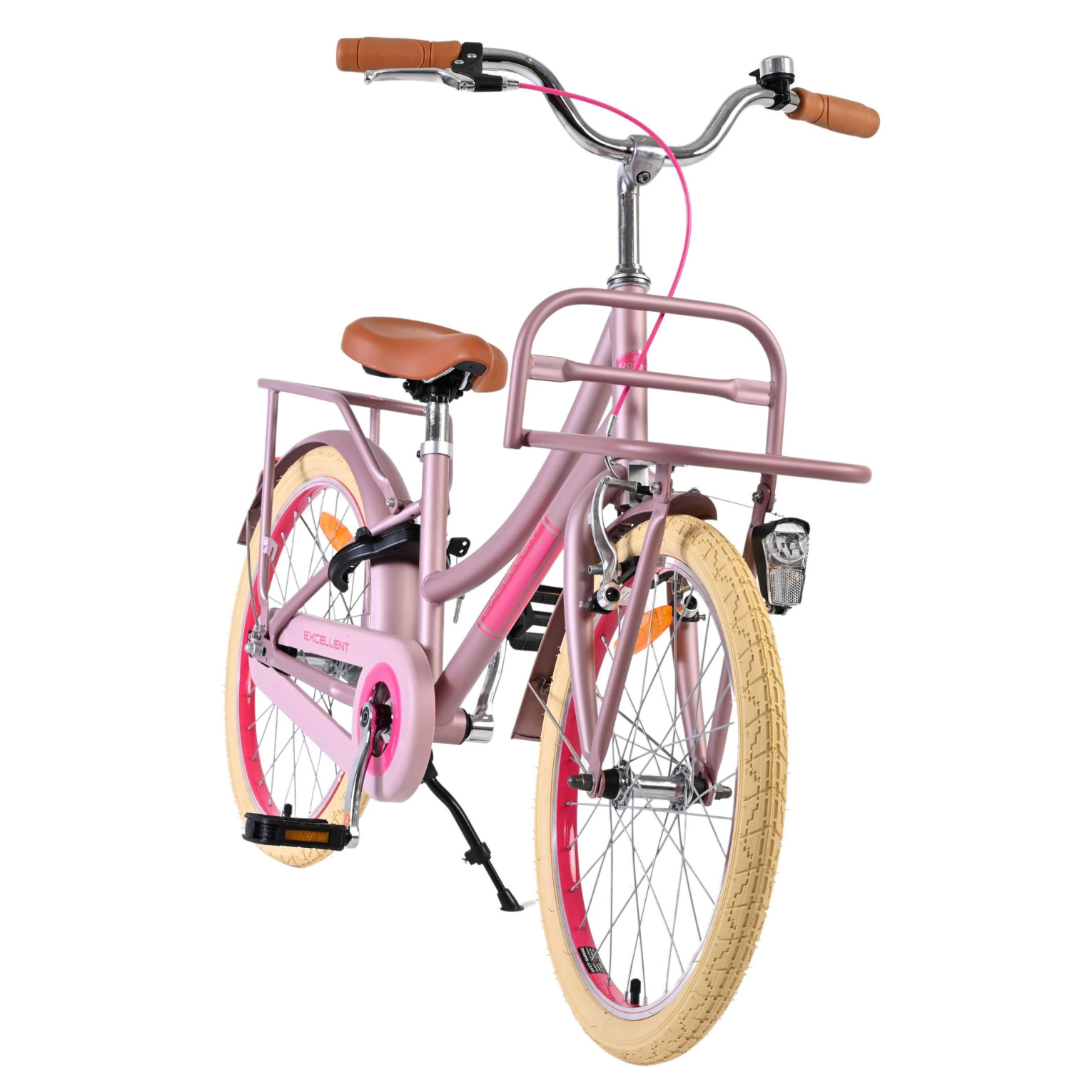 Volare Excellent Fiets - 20 inch - Mat Roze