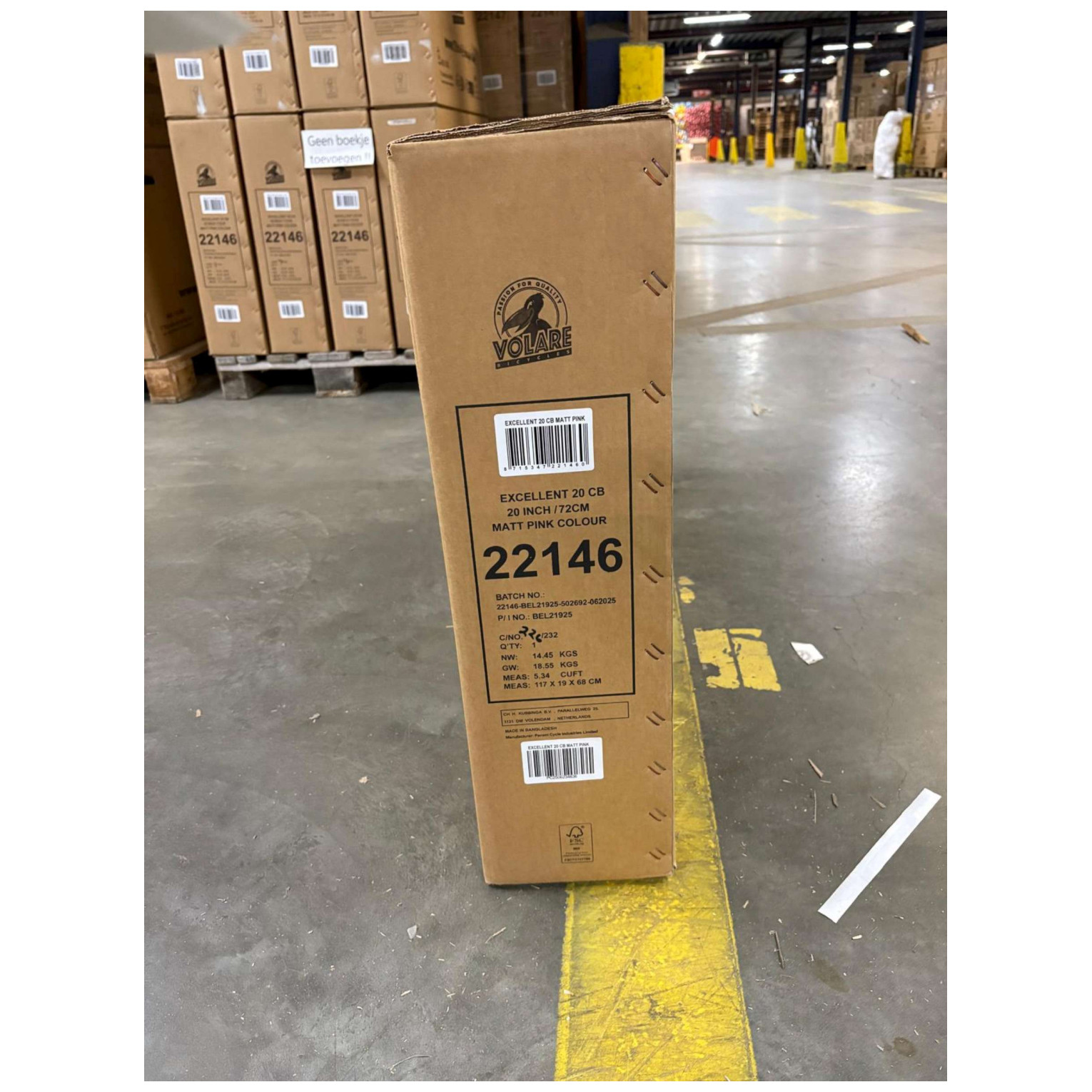 Volare Excellent Fiets - 20 inch - Mat Roze