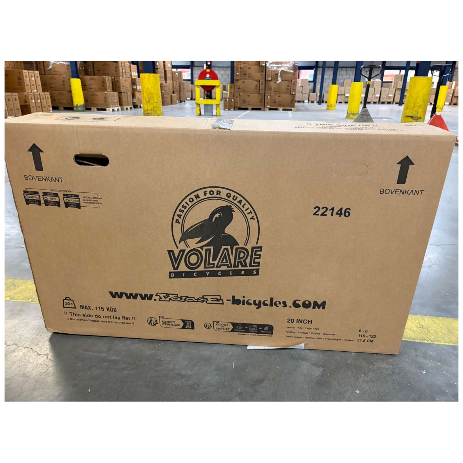 Volare Excellent Fiets - 20 inch - Mat Roze