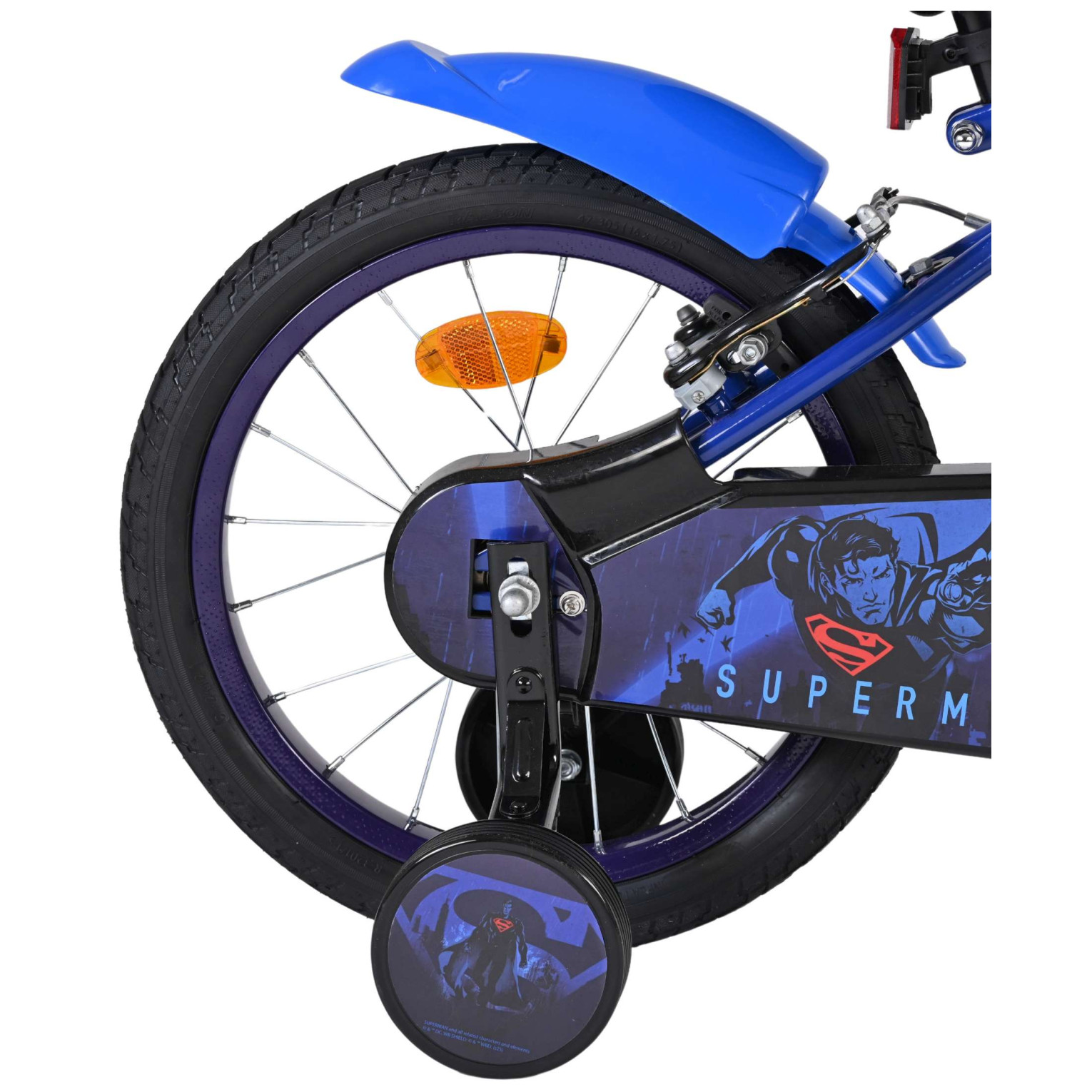 Superman Fiets - 16 inch - Blauw - Twee handremmen