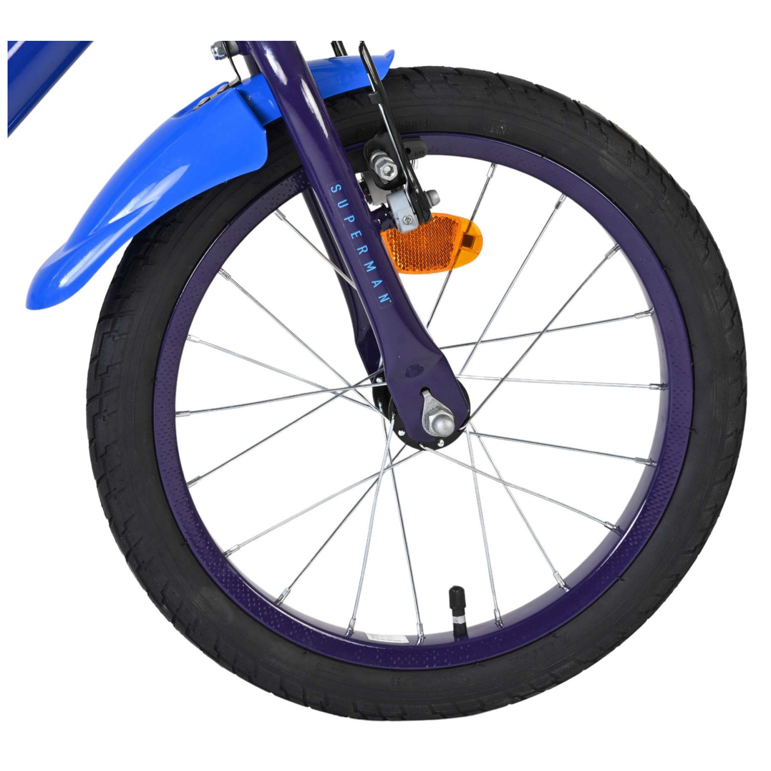 Superman Fiets - 16 inch - Blauw - Twee handremmen